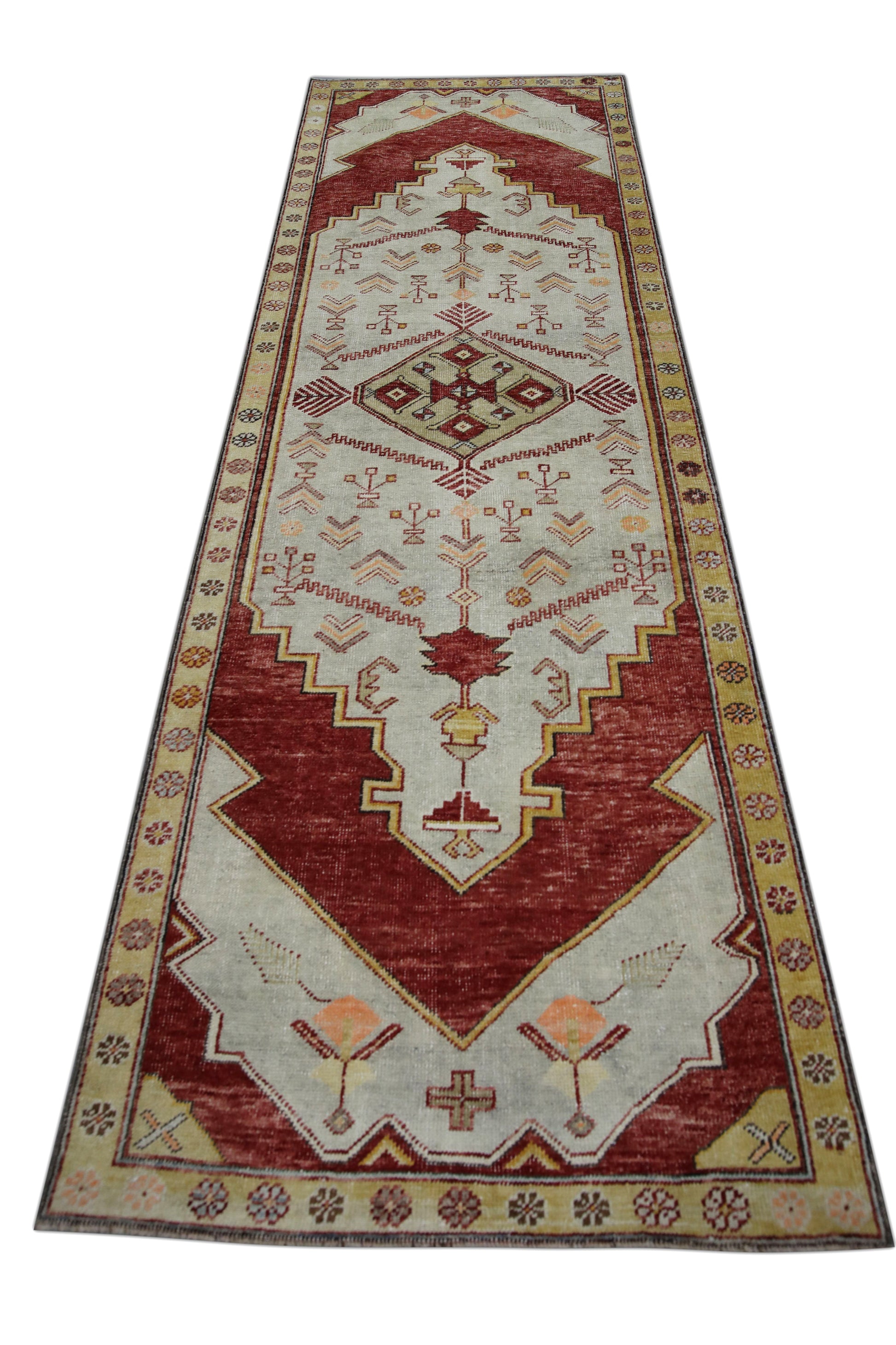 Turkish Vintage Anatolian Rug  3'5" x 11'3" #354