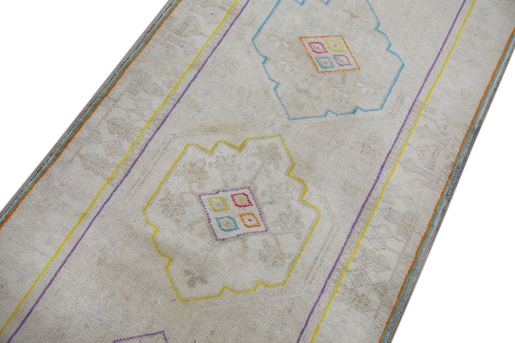 Turkish Vintage Anatolian Rug  2'6" x 9'4" #252