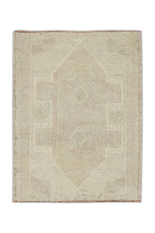 Oriental Hand Knotted Vintage Turkish Mini Rug 1'7" x 2'6" #8405