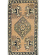 Oriental Hand Knotted Vintage Turkish Mini Rug 1'9" x 3'6" #8584