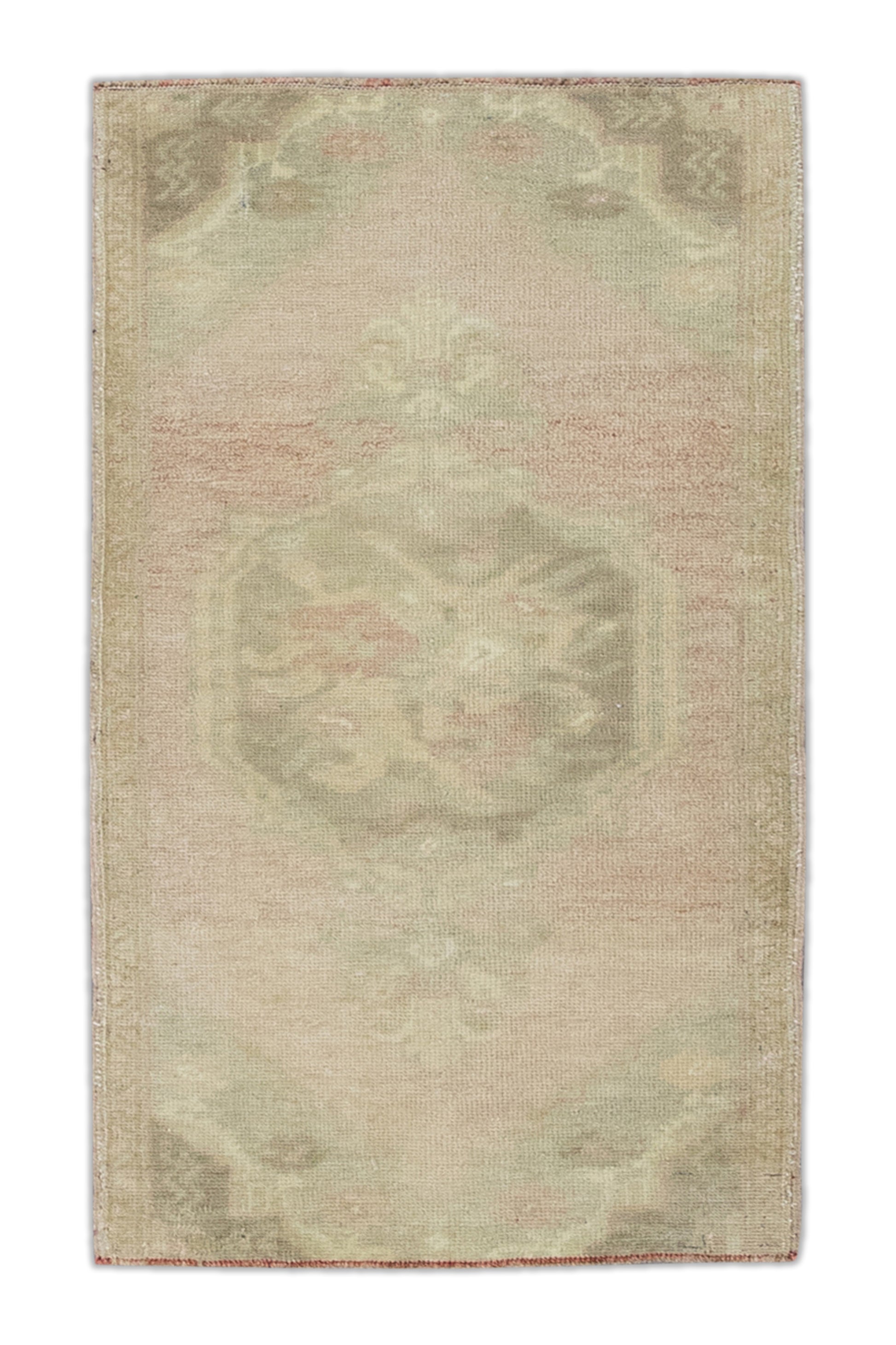 Oriental Hand Knotted Vintage Turkish Mini Rug 1'8" x 3' #8517