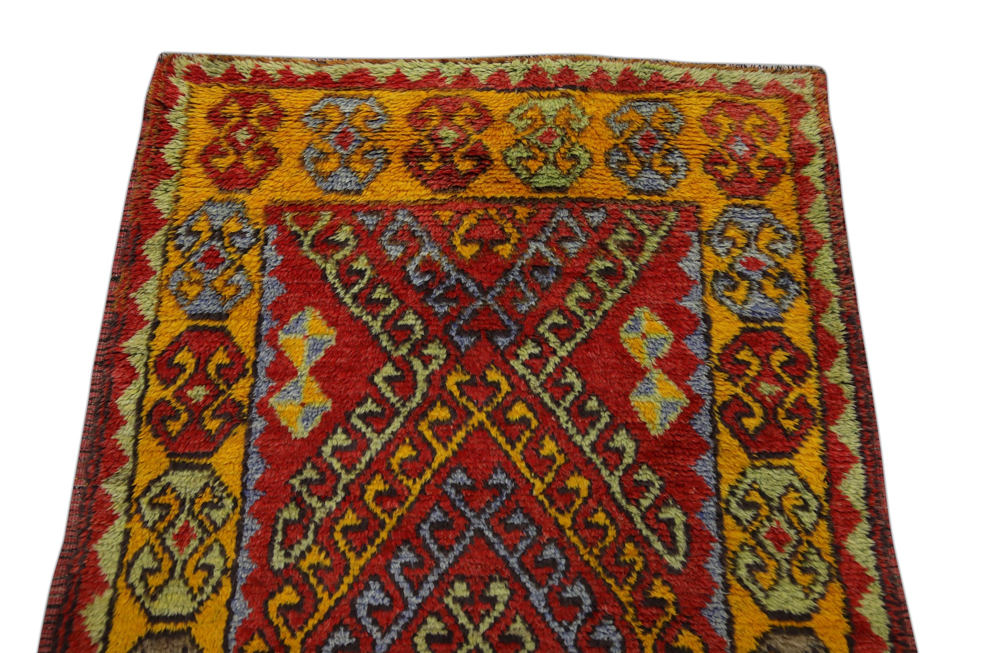 Turkish Vintage Anatolian Rug  3'4" x 10'3" #208