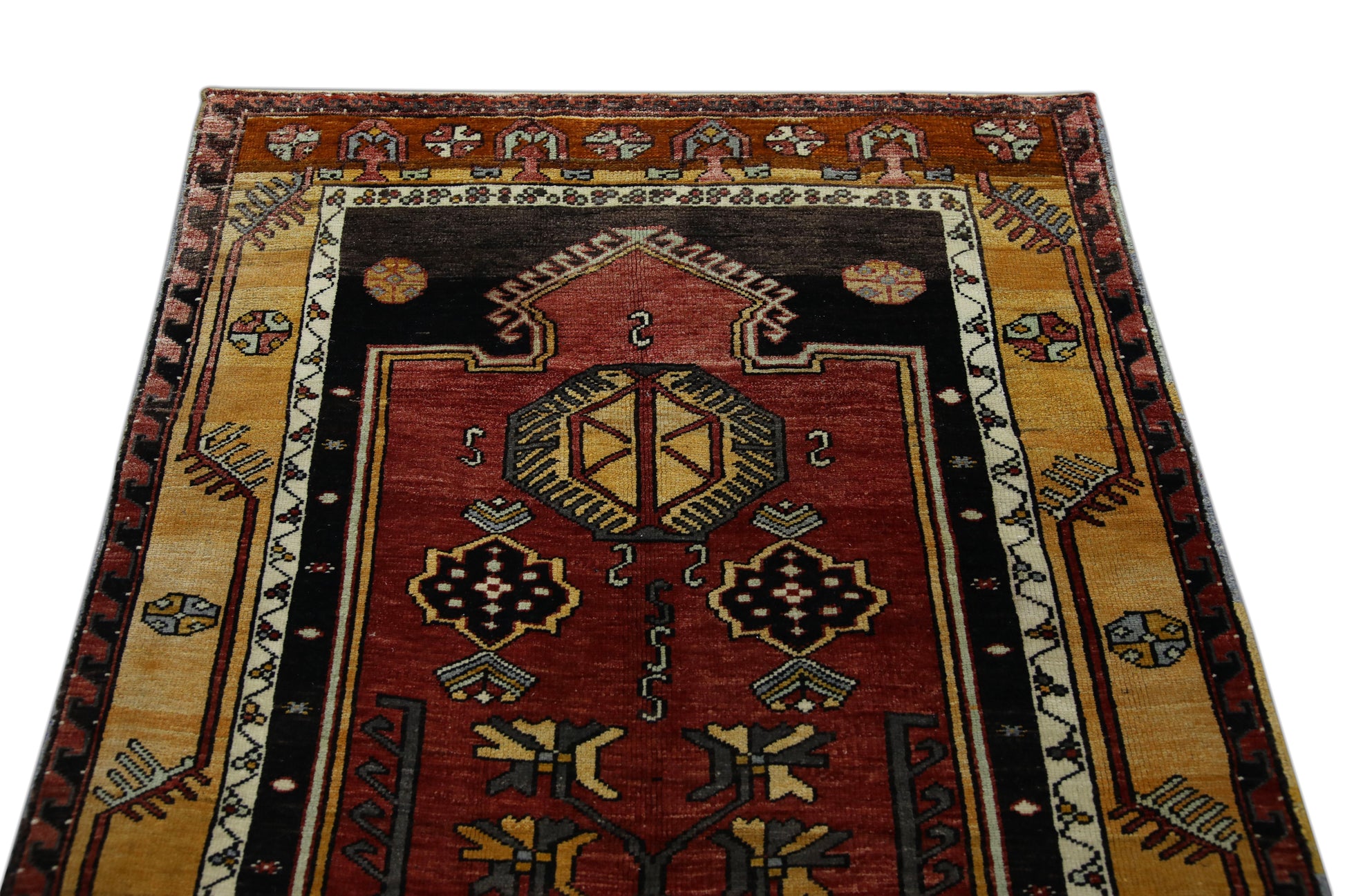 Turkish Vintage Anatolian Rug  4' x 10'8" #209