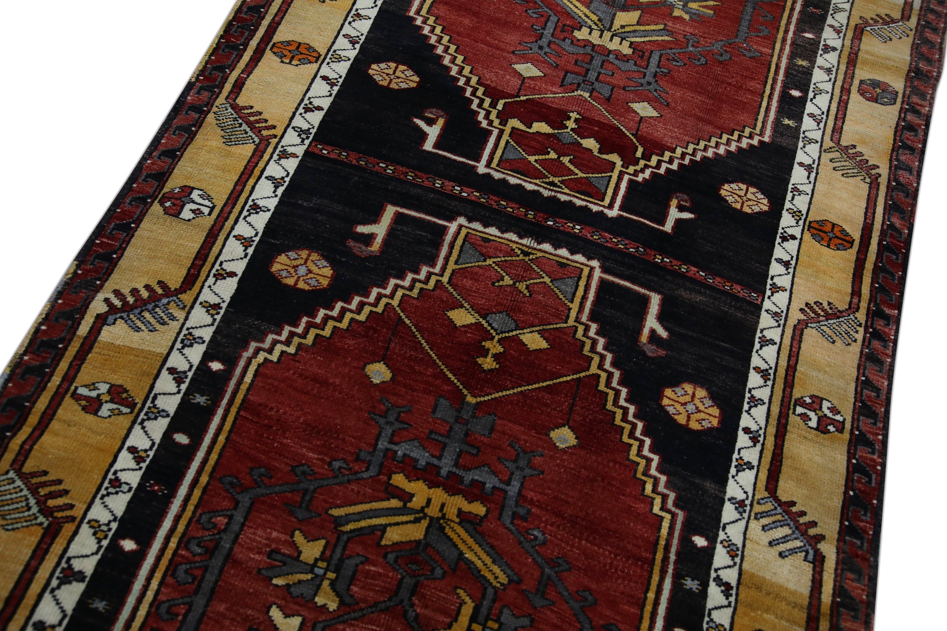 Turkish Vintage Anatolian Rug  4' x 10'8" #209