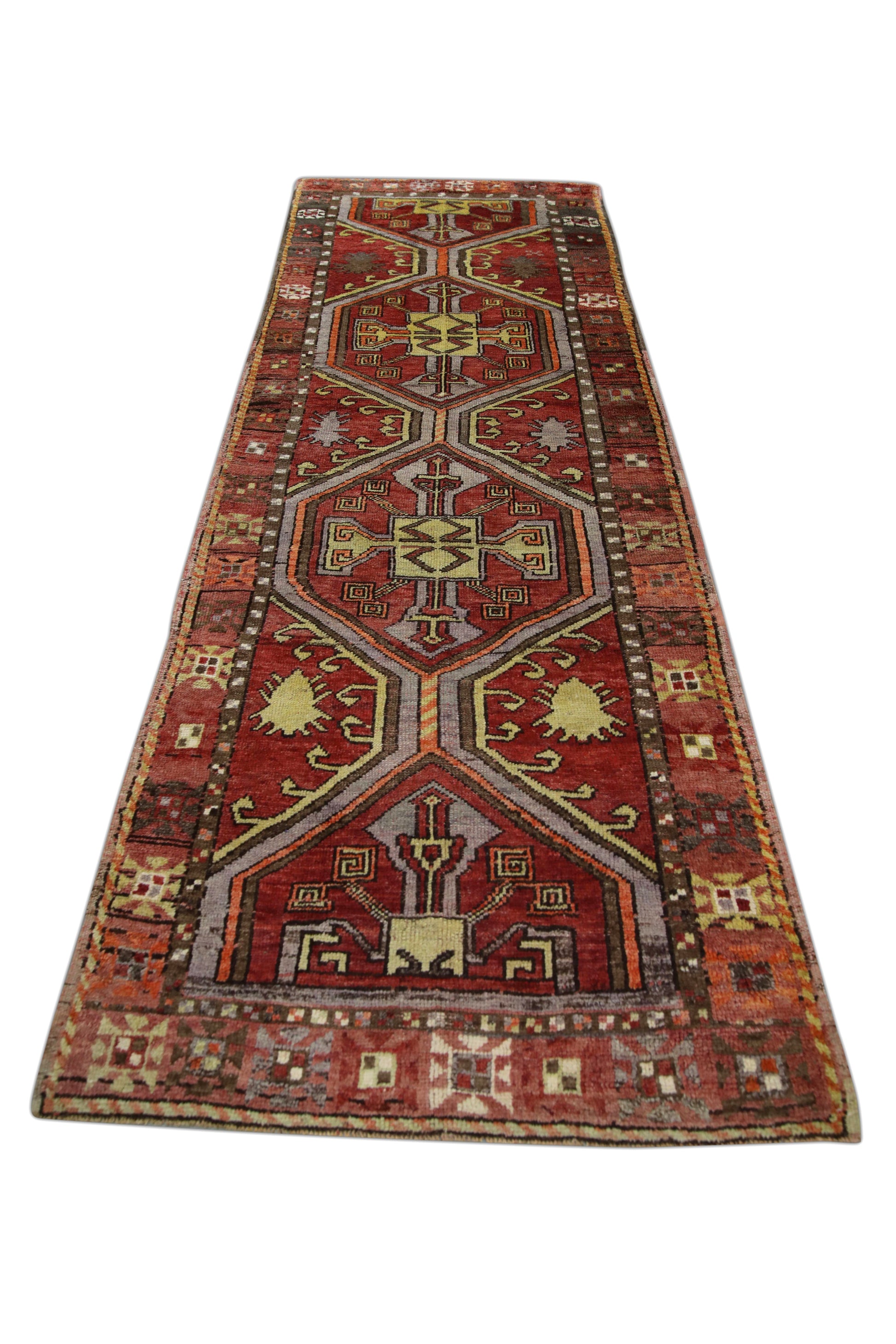 Turkish Vintage Anatolian Rug  4' x 11'9" #210
