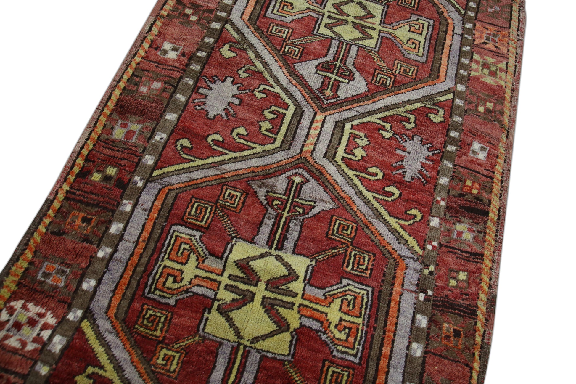 Turkish Vintage Anatolian Rug  4' x 11'9" #210