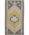 Oriental Hand Knotted Vintage Turkish Mini Rug 1'10" x 3'7" #8657