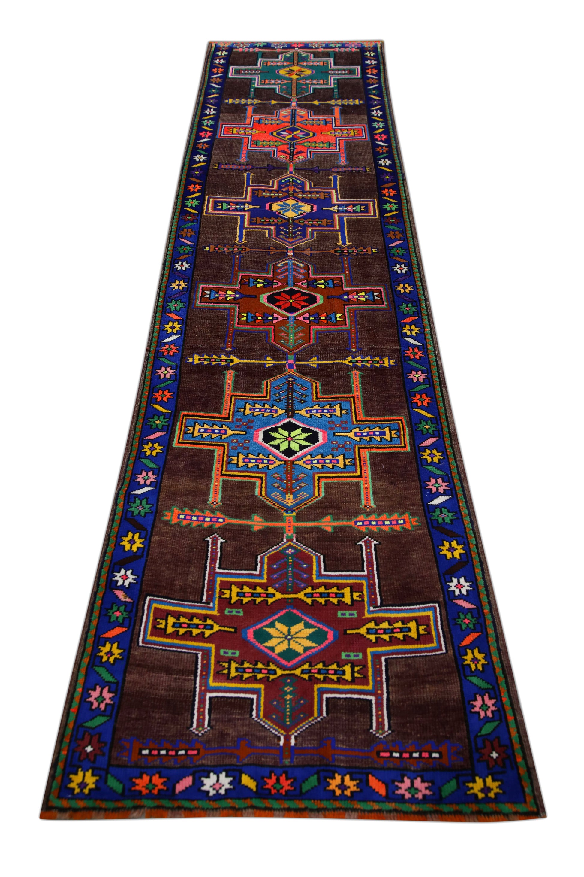 Turkish Vintage Anatolian Rug  3' x 11'10" #243