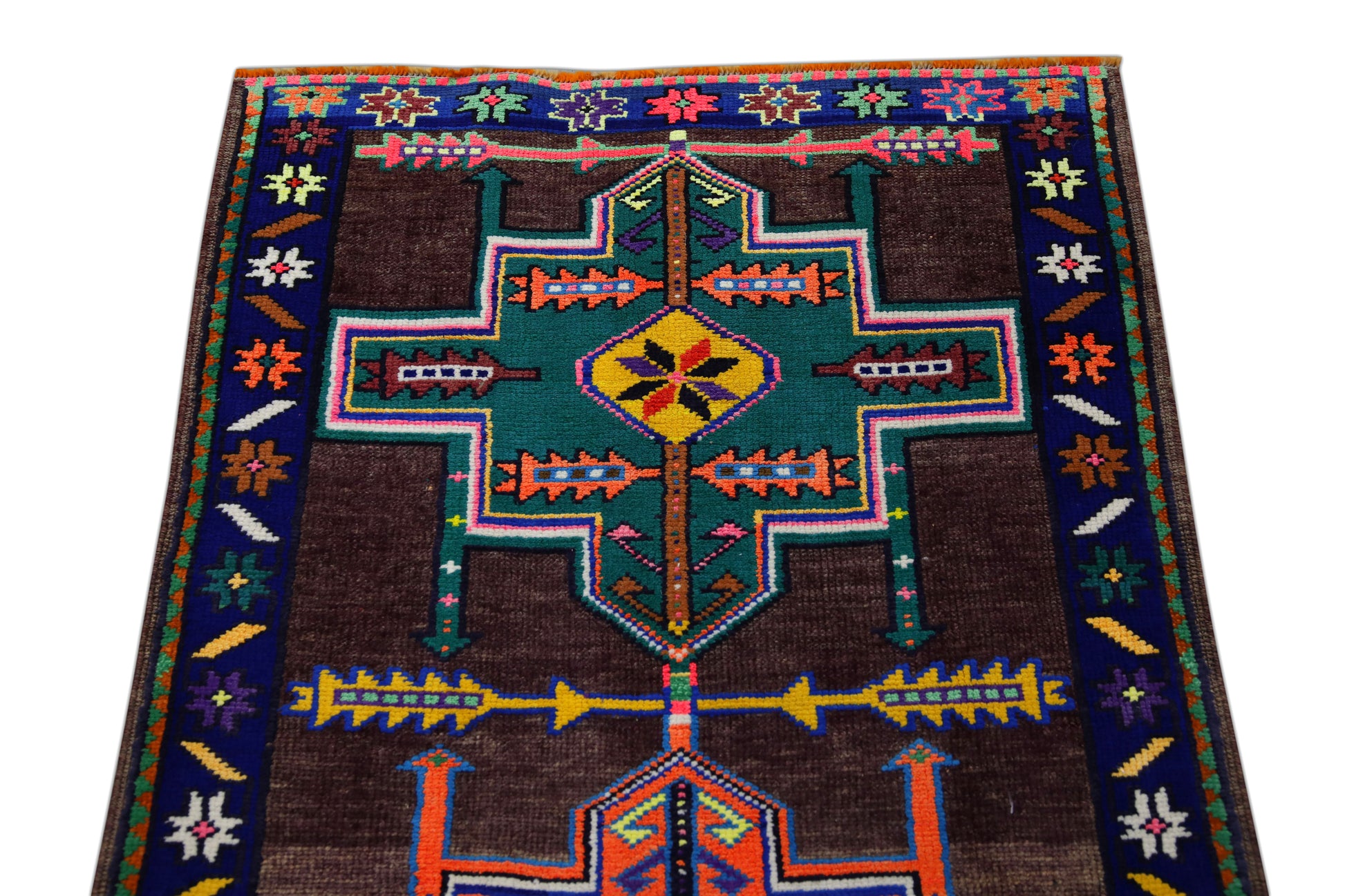 Turkish Vintage Anatolian Rug  3' x 11'10" #243