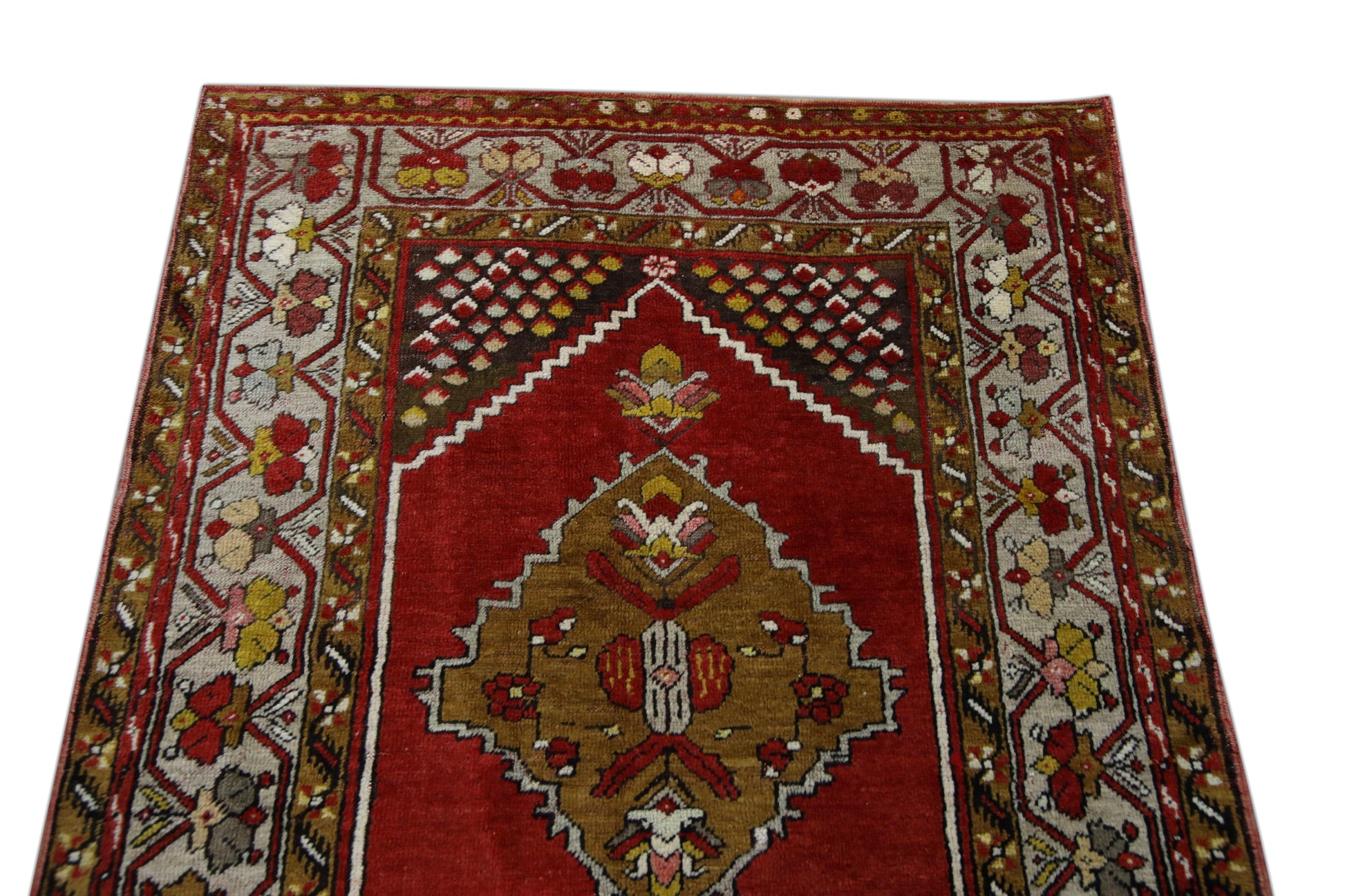 Turkish Vintage Anatolian Rug  3'7" x 7'7" #313