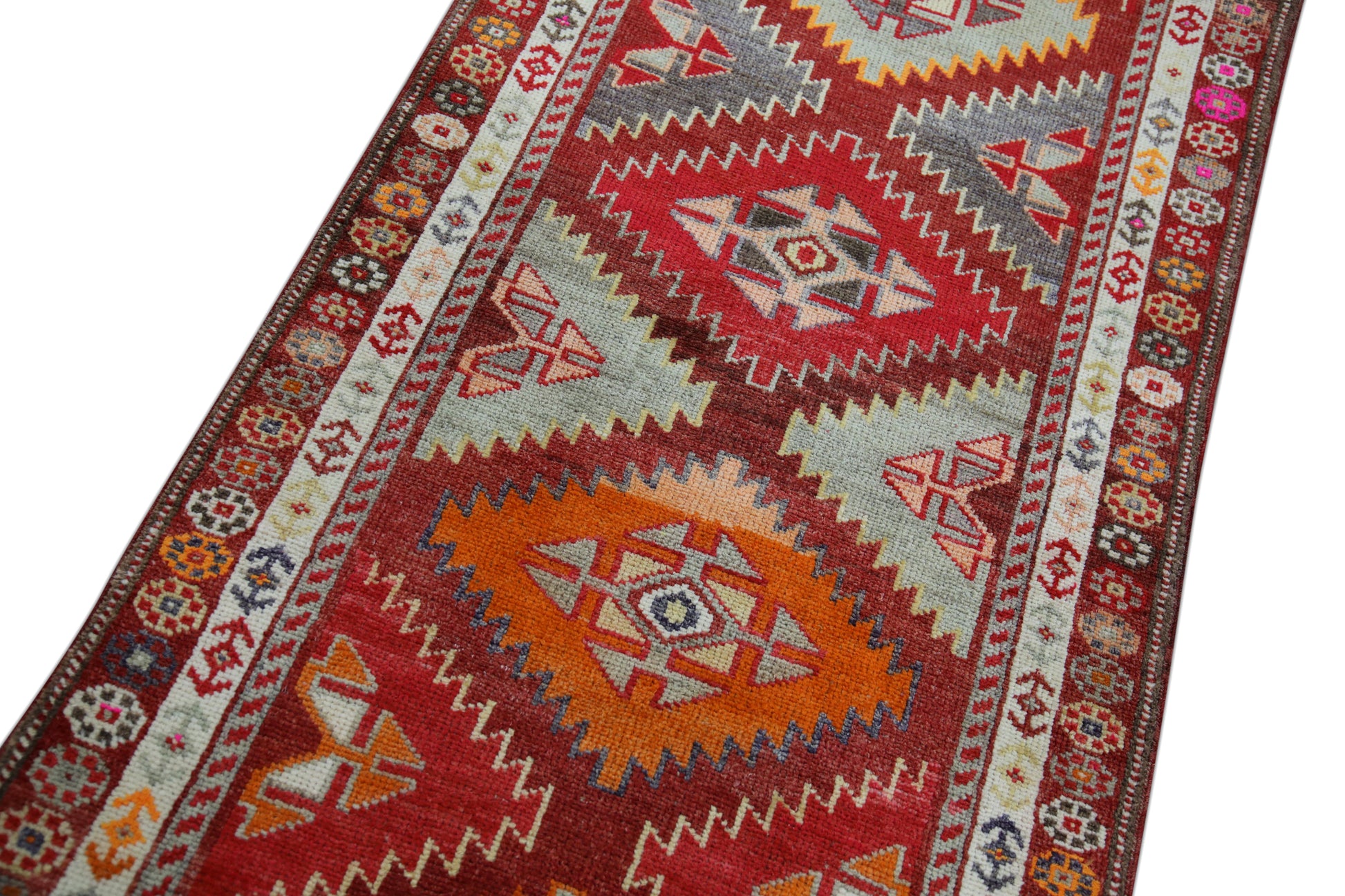 Turkish Vintage Anatolian Rug  2'11" x 11'11" #447