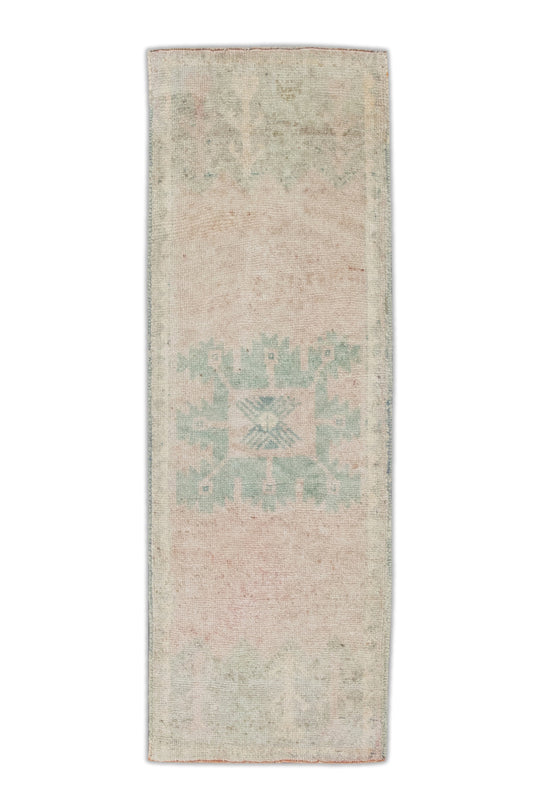 Oriental Hand Knotted Vintage Turkish Mini Rug 1'6" x 3'8" #8742