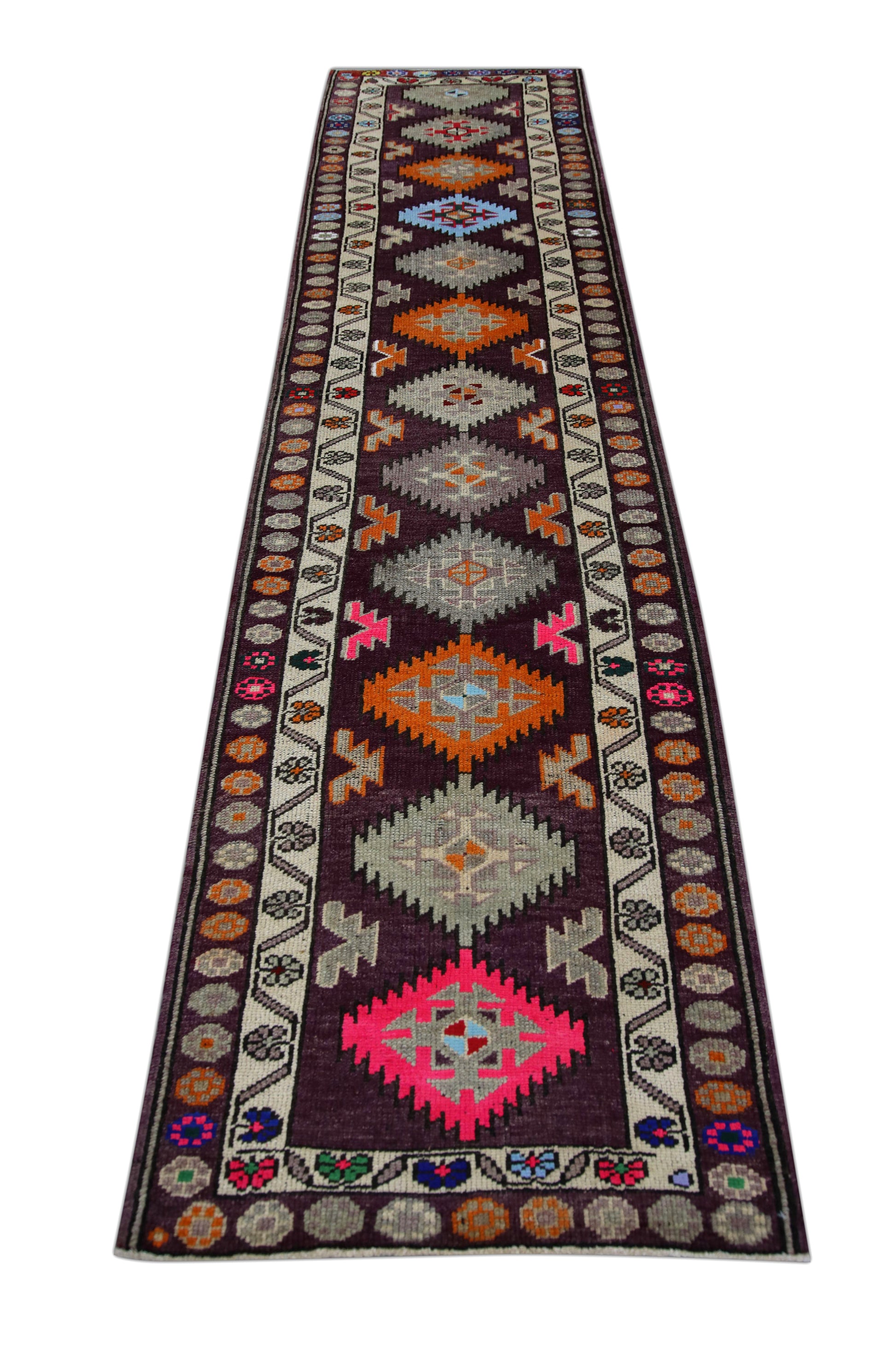 Turkish Vintage Anatolian Rug  2'10" x 11'11" #443