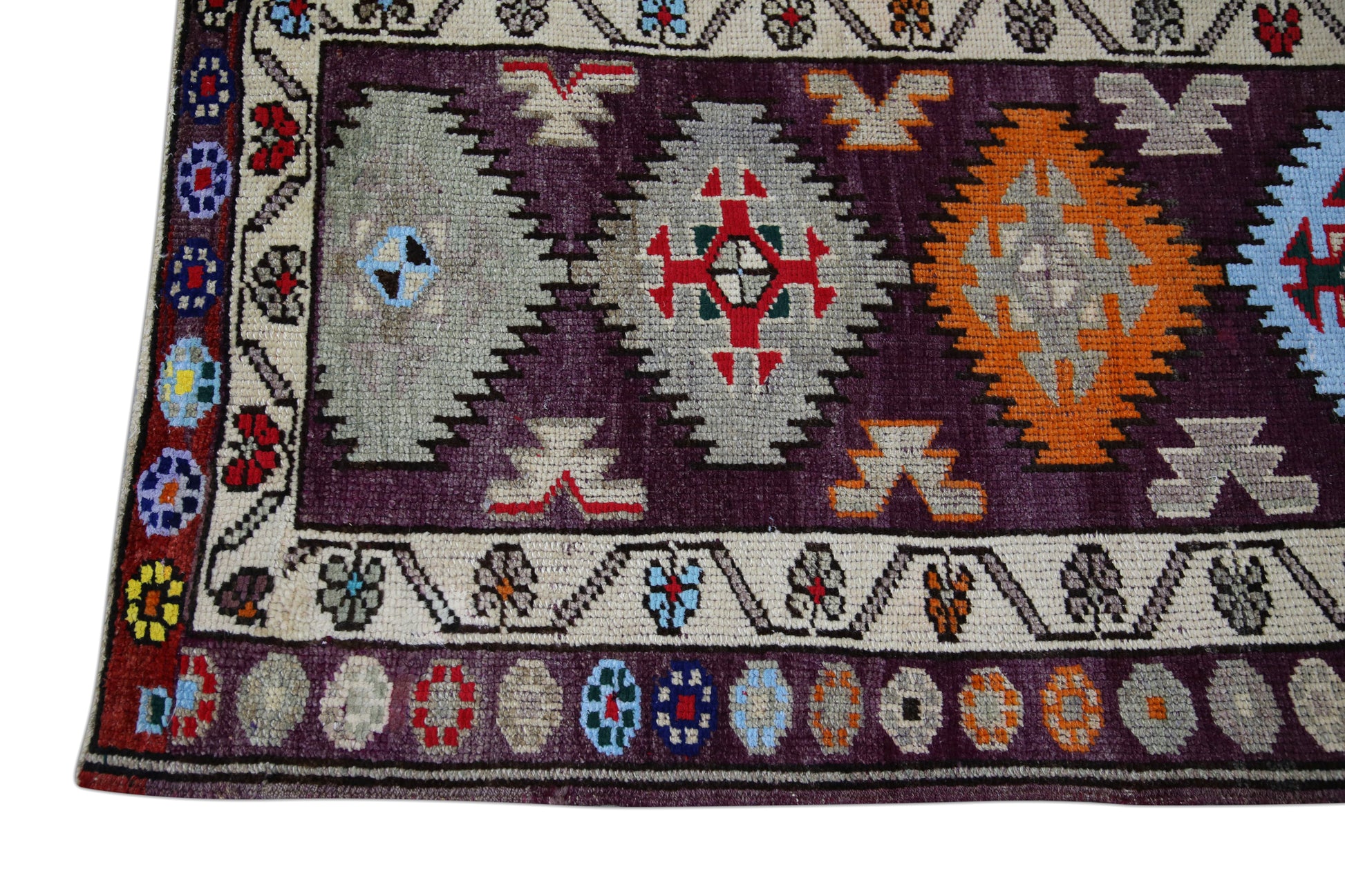 Turkish Vintage Anatolian Rug  2'10" x 11'11" #443