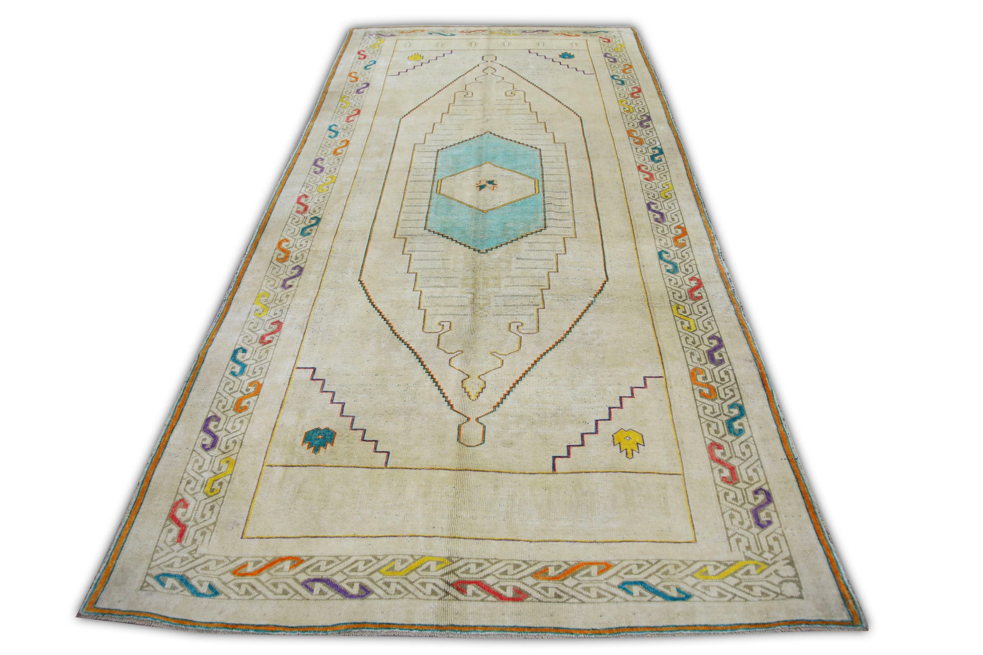 Turkish Vintage Anatolian Rug  5'2" x 10'8" #24