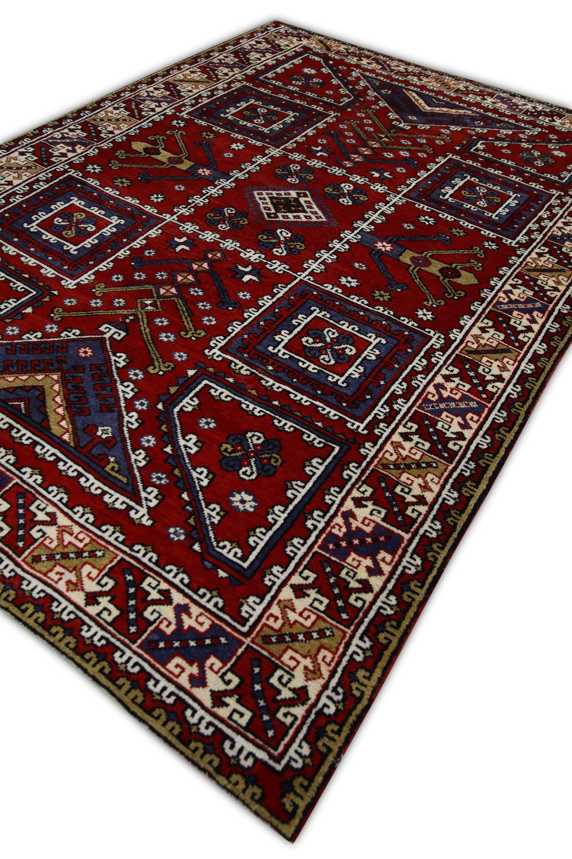 Turkish Vintage Anatolian Rug  6'10" x 9'11" #242