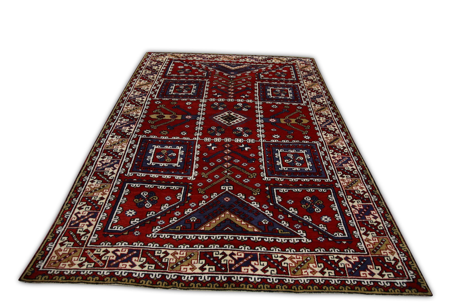 Turkish Vintage Anatolian Rug  6'10" x 9'11" #242