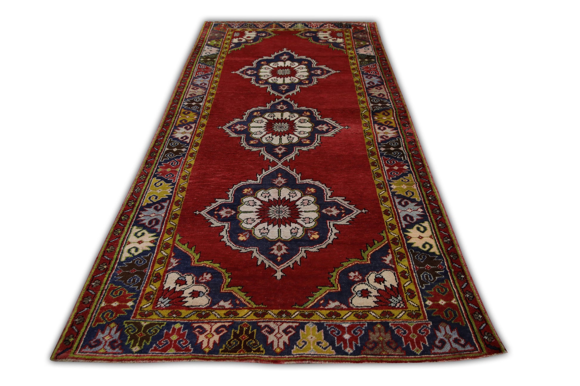Turkish Vintage Anatolian Rug  4'9" x 10'8" #260