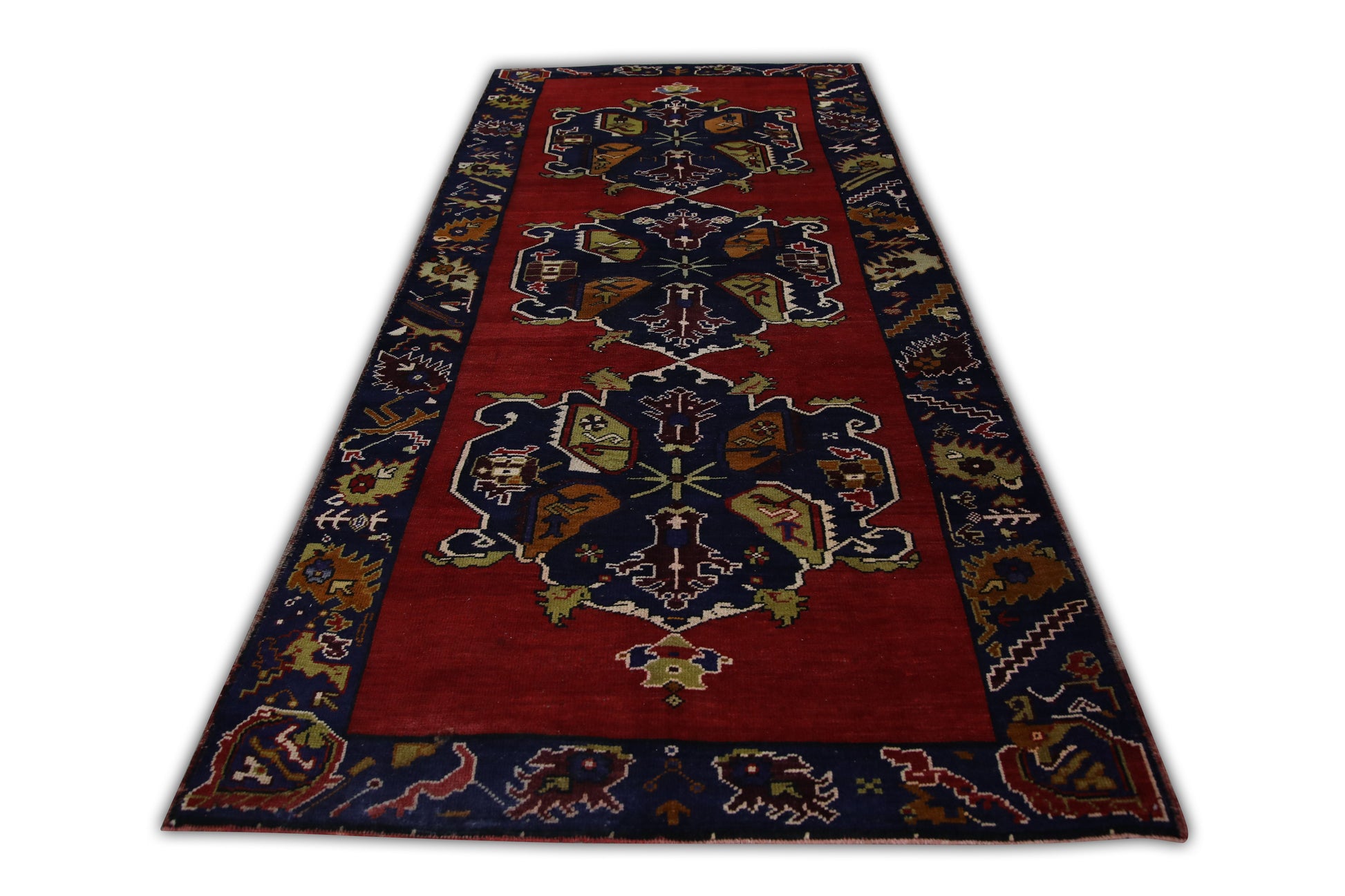 Turkish Vintage Anatolian Rug  4'10" x 10'5" #240
