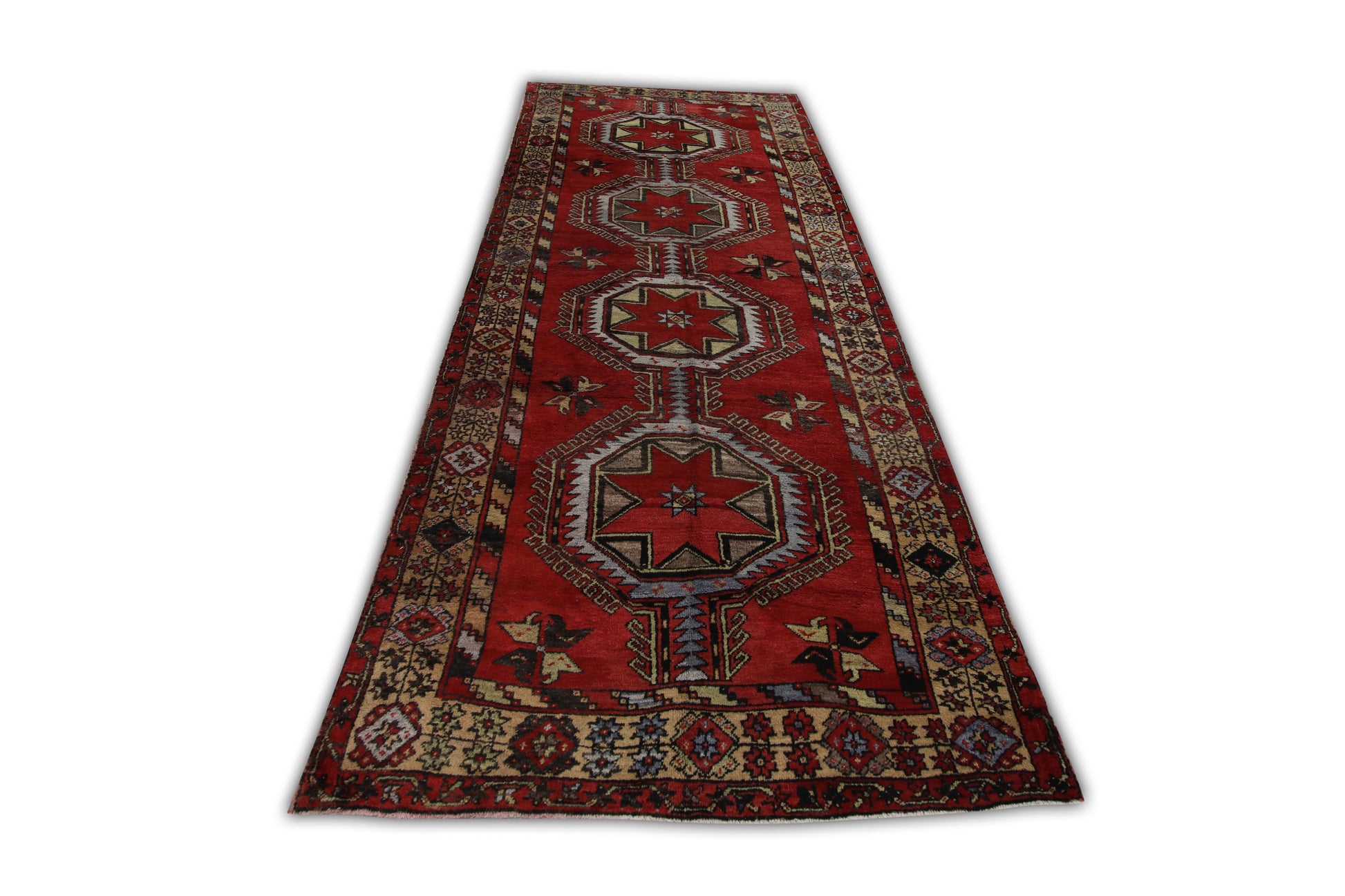 Turkish Vintage Anatolian Rug  5'5" x 13'11" #224