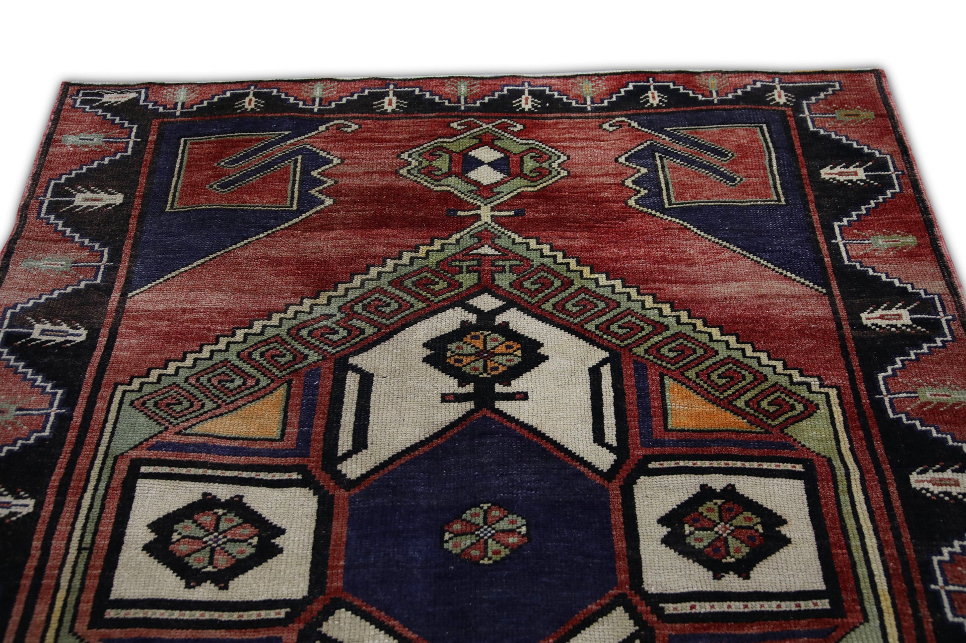 Turkish Vintage Anatolian Rug  4'9" x 11'9" #222