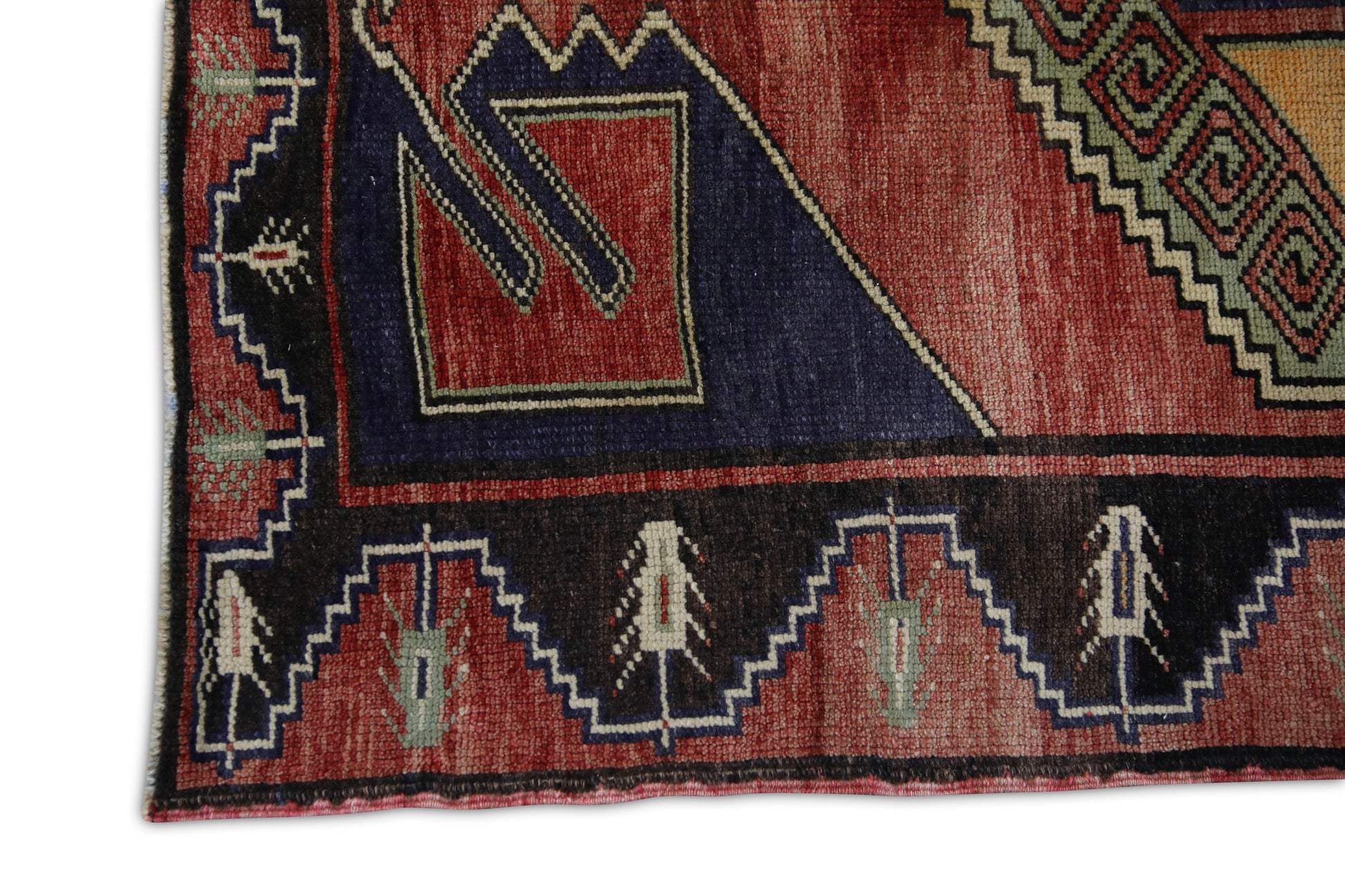Turkish Vintage Anatolian Rug  4'9" x 11'9" #222