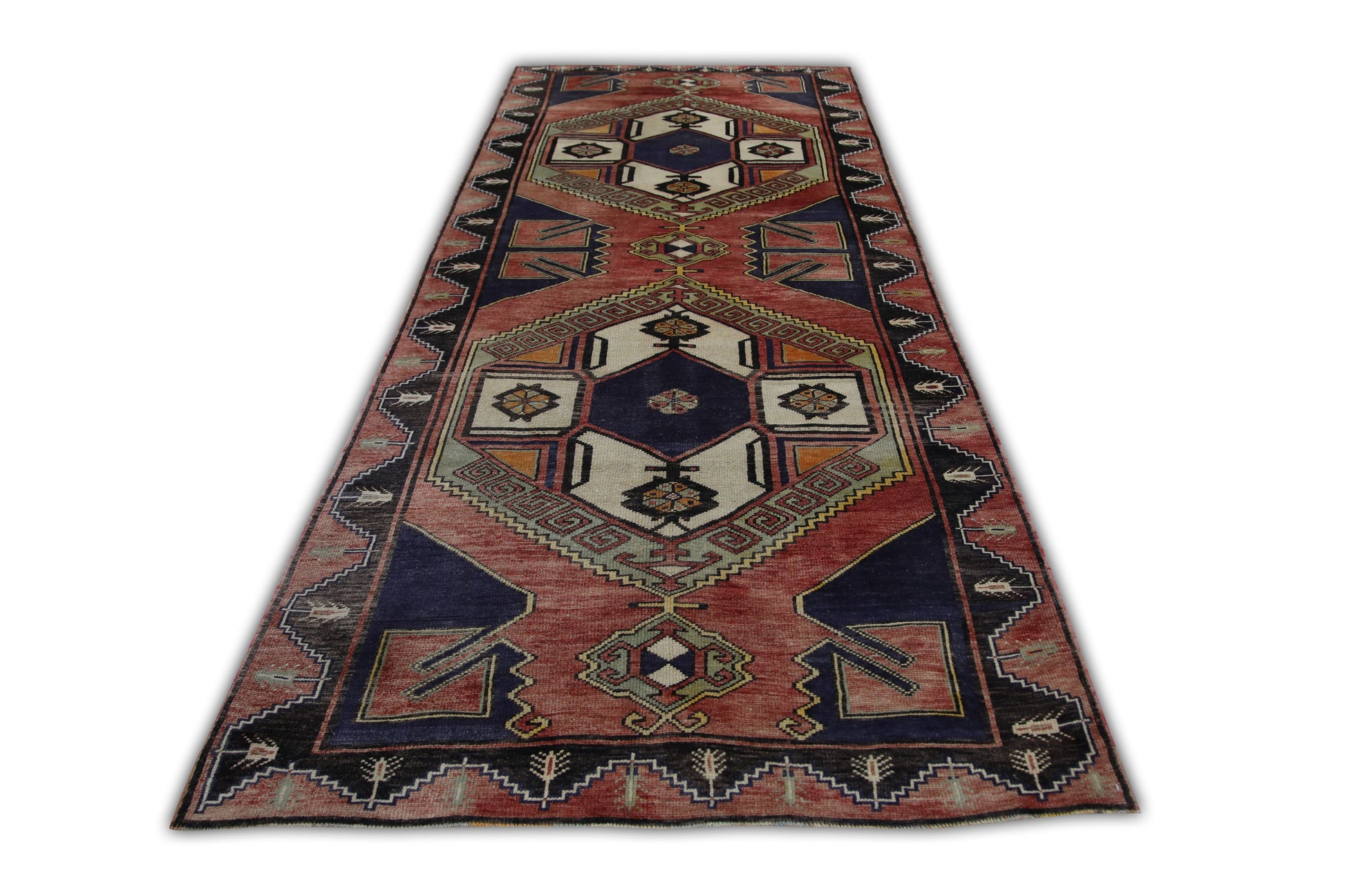 Turkish Vintage Anatolian Rug  4'9" x 11'9" #222