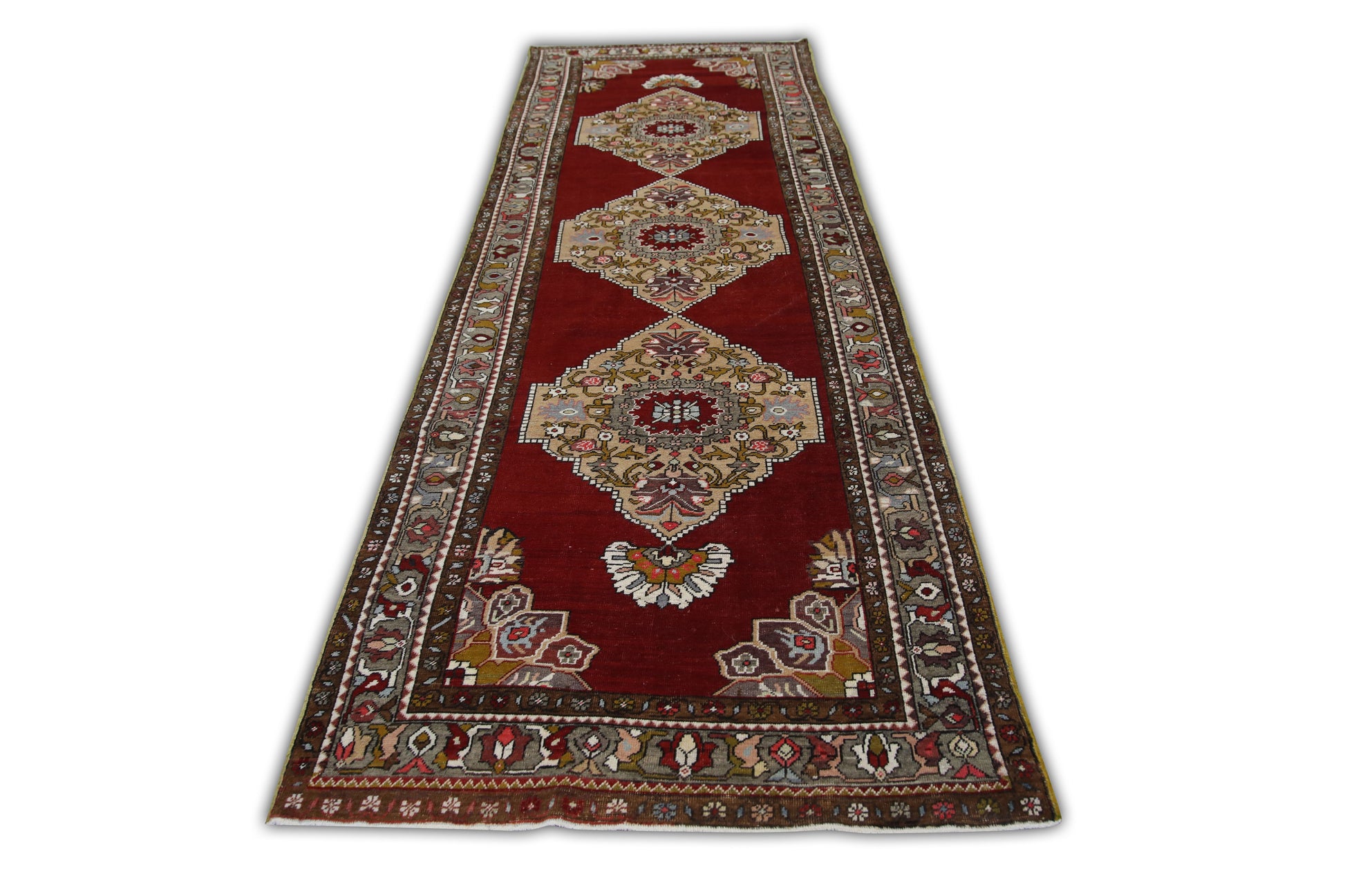 Turkish Vintage Anatolian Rug  3'11" x 12'2" #220