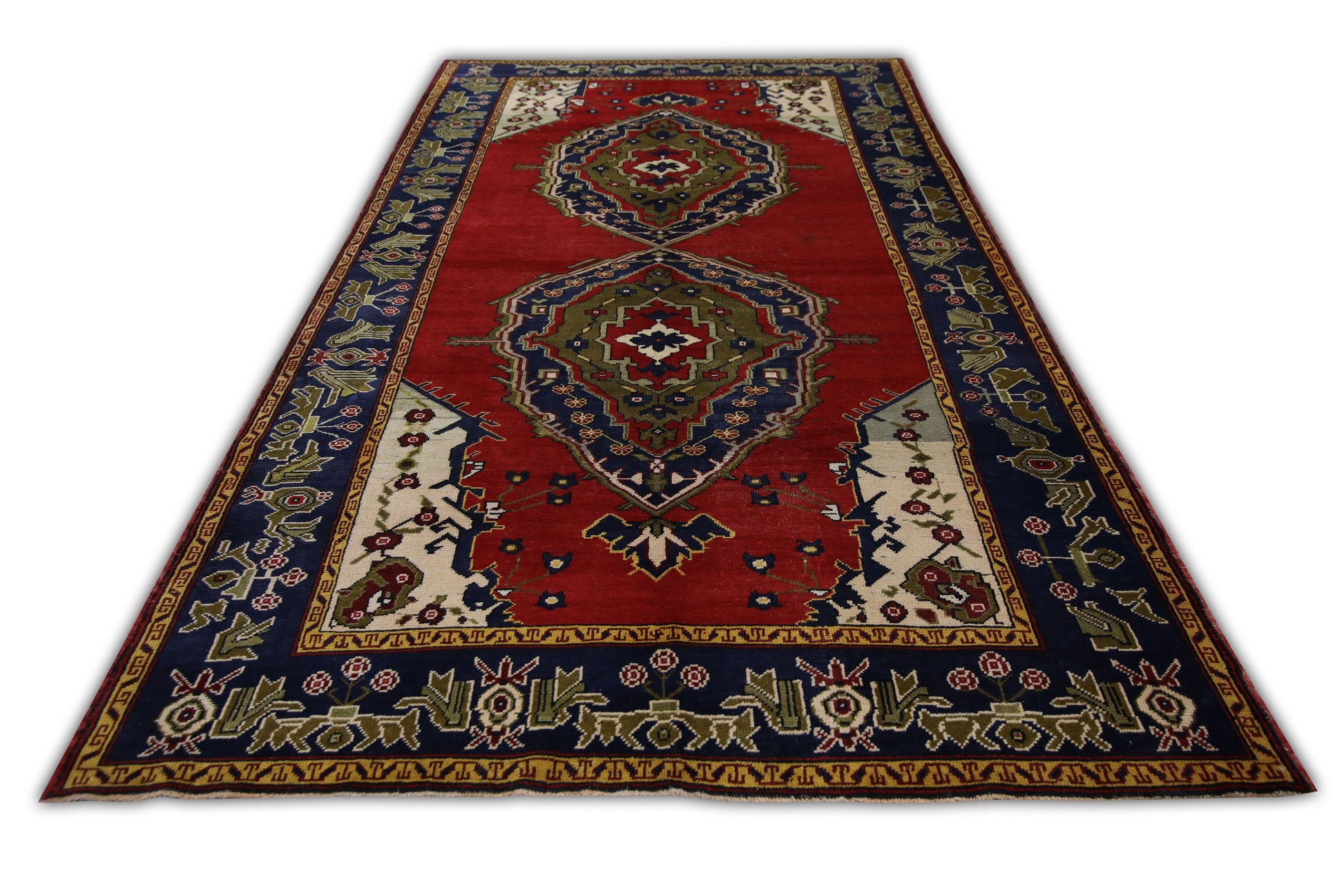 Turkish Vintage Anatolian Rug  5'8" x 11'5" #251