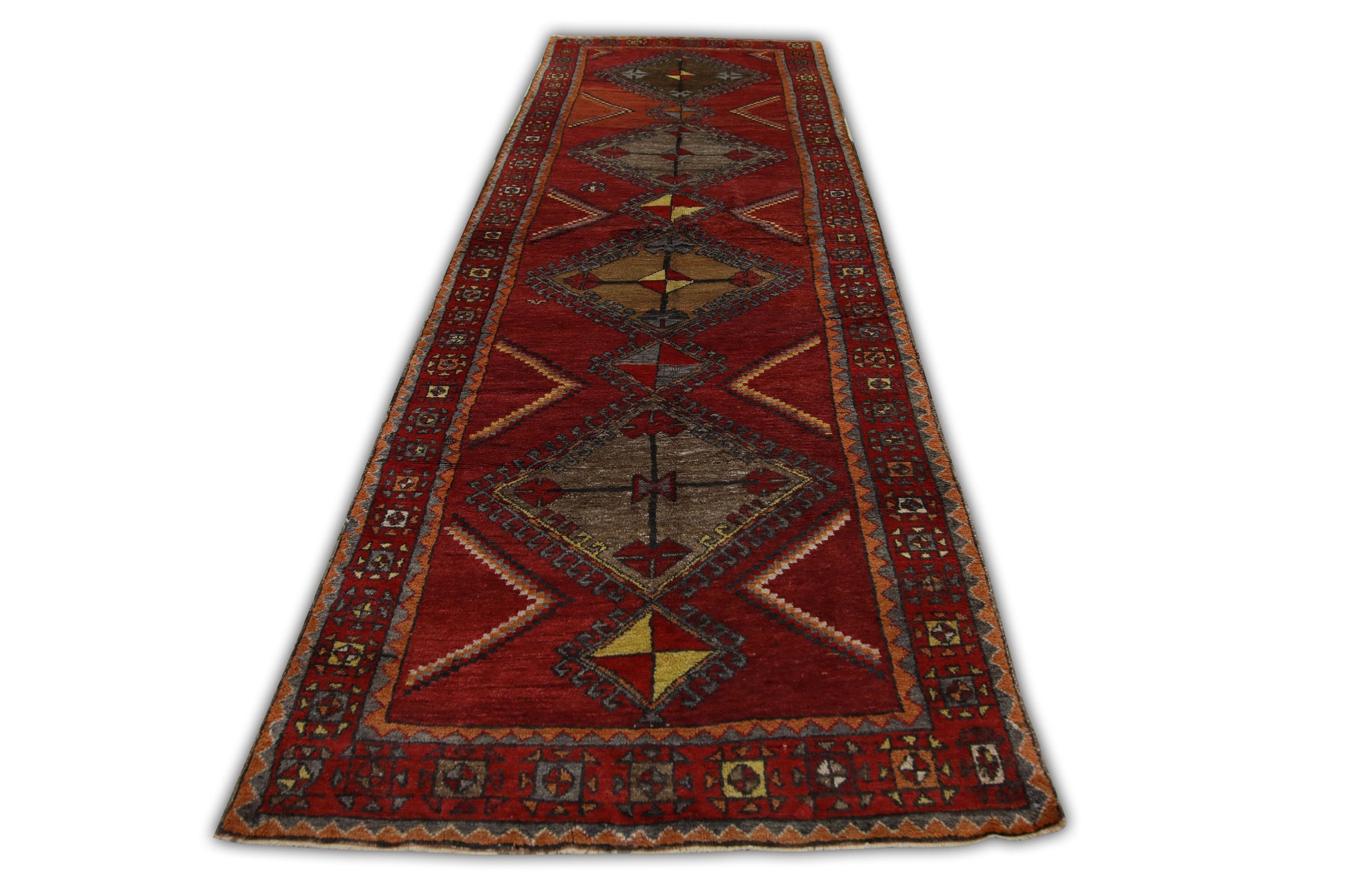Turkish Vintage Anatolian Rug  4'1" x 12' #279