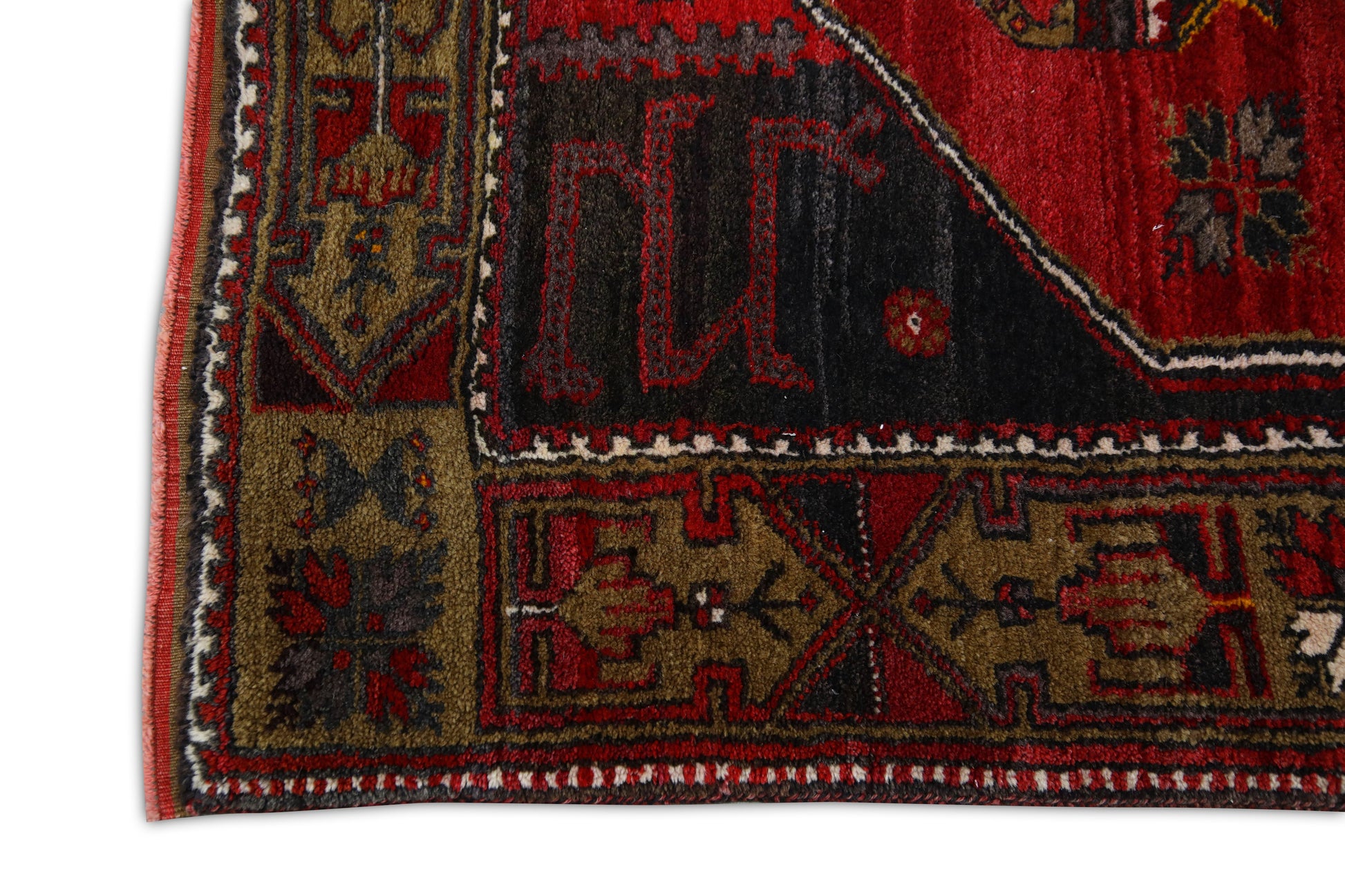 Turkish Vintage Anatolian Rug  3'8" x 9'11" #299