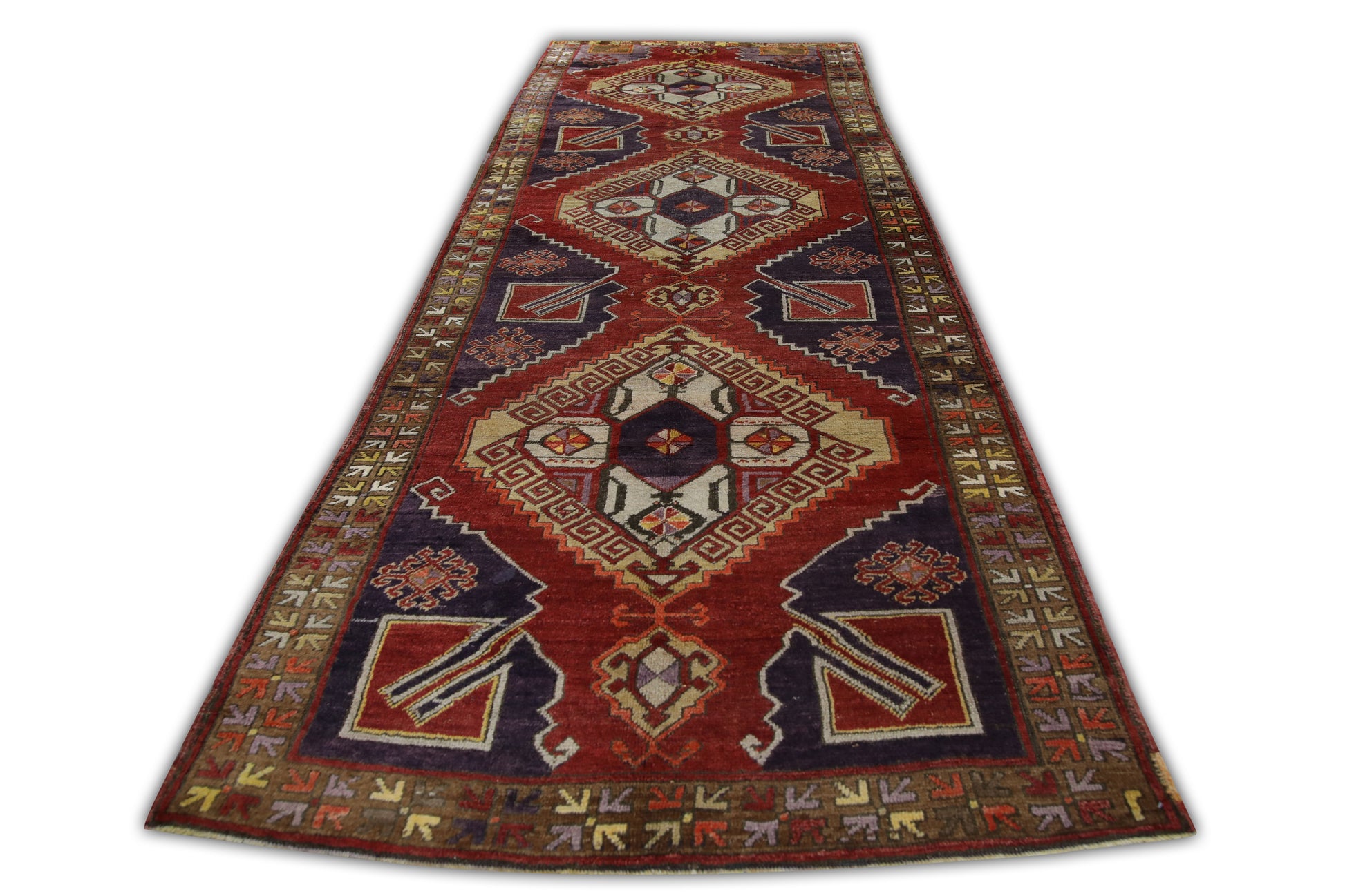 Turkish Vintage Anatolian Rug  5'1" x 13'2" #126