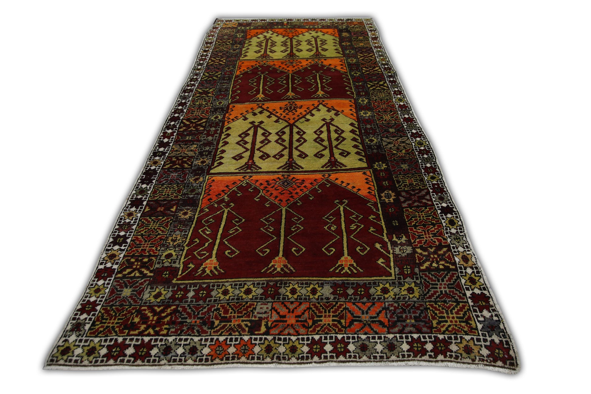 Turkish Vintage Anatolian Rug  4'10" x 11'9" #120