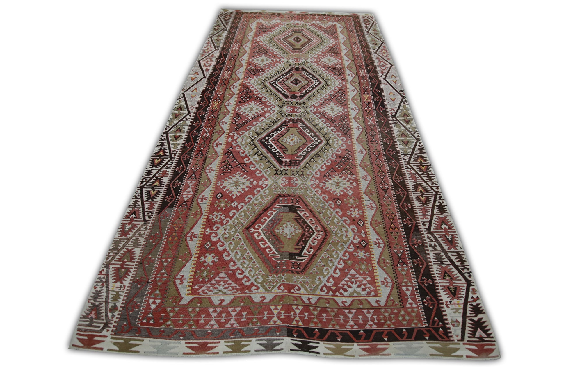 Turkish Vintage Anatolian Rug  5'8" x 12'5" #305