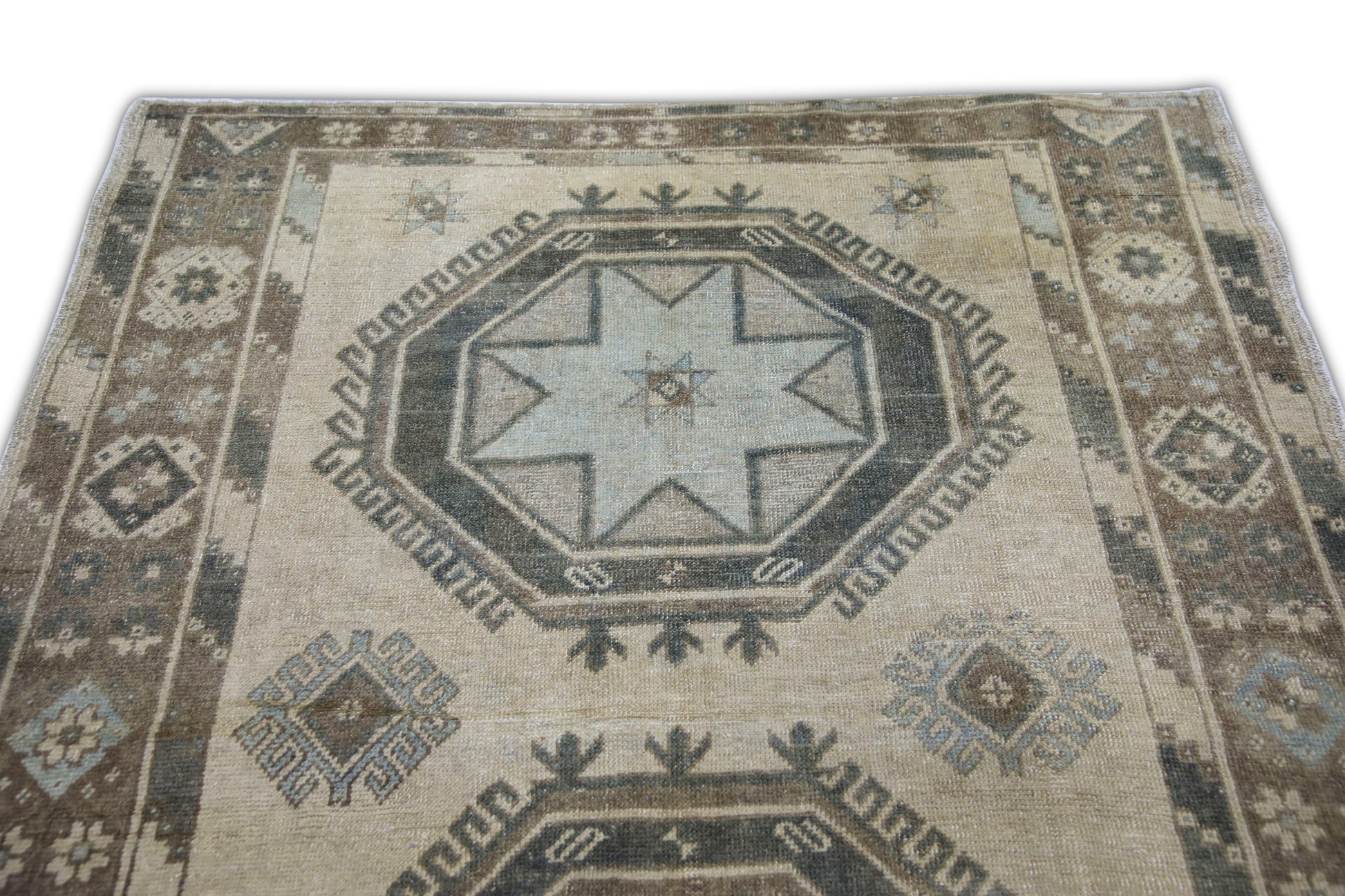 Turkish Vintage Anatolian Rug  4'10" x 12'9" #74