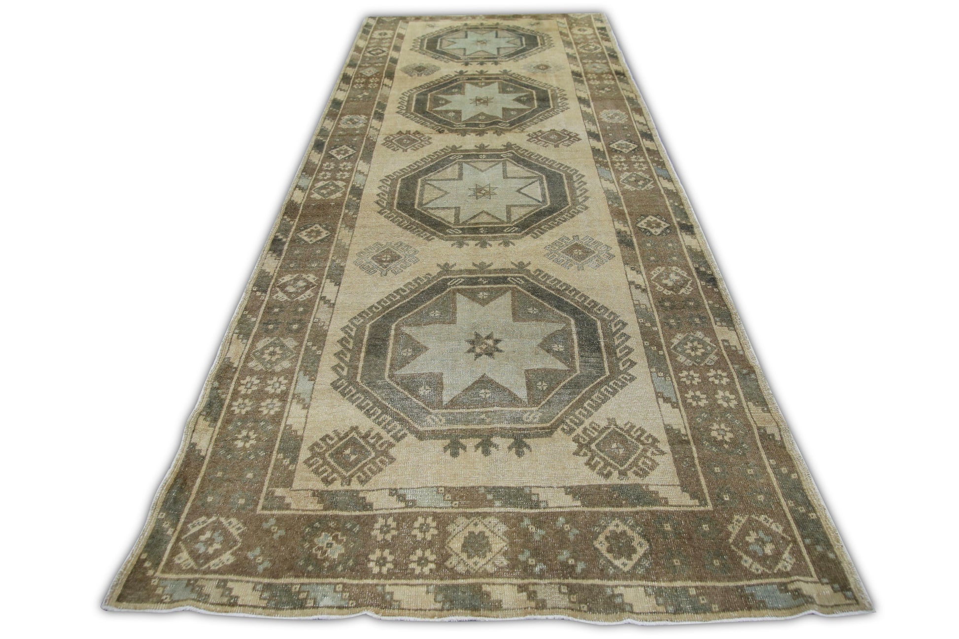 Turkish Vintage Anatolian Rug  4'10" x 12'9" #74