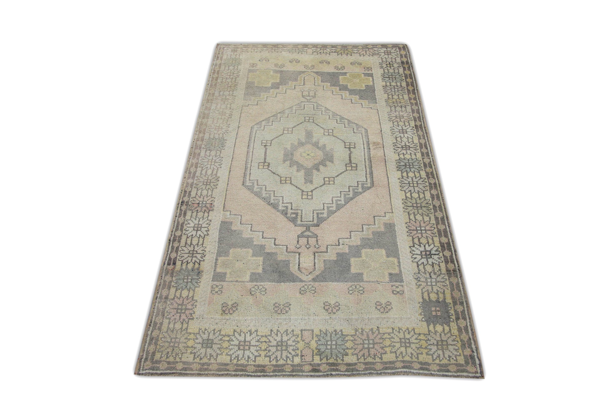 Turkish Vintage Anatolian Rug  3'4" x 5'7" #70