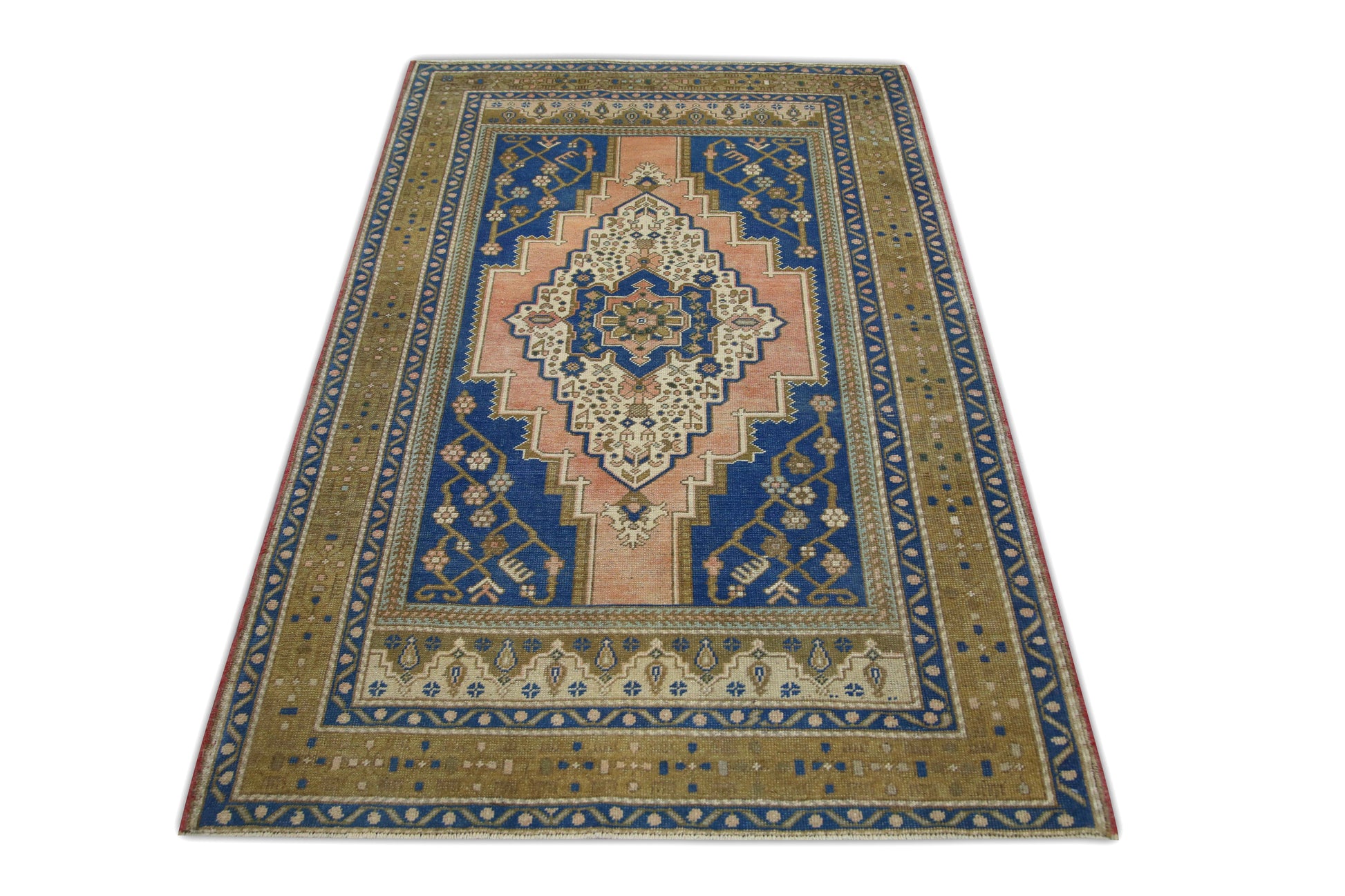 Turkish Vintage Anatolian Rug  4' x 6'2" #607