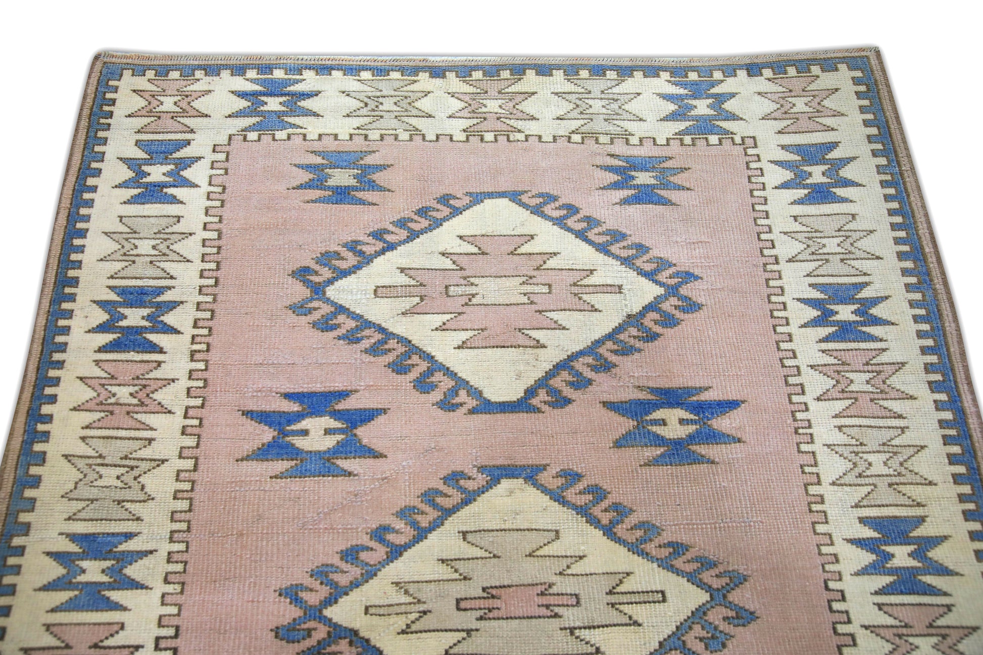 Turkish Vintage Anatolian Rug  4'3" x 5'9" #5004