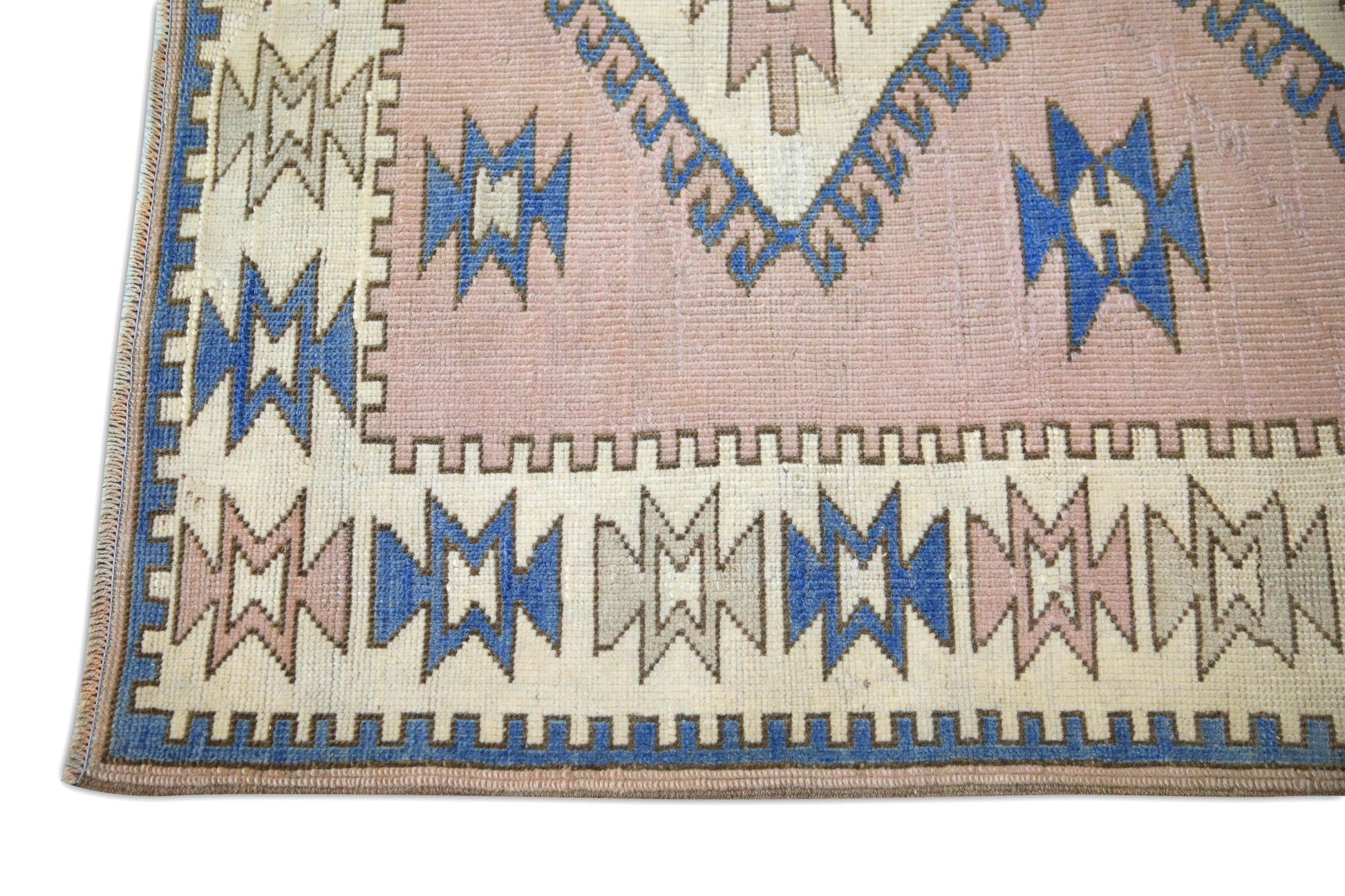 Turkish Vintage Anatolian Rug  4'3" x 5'9" #5004