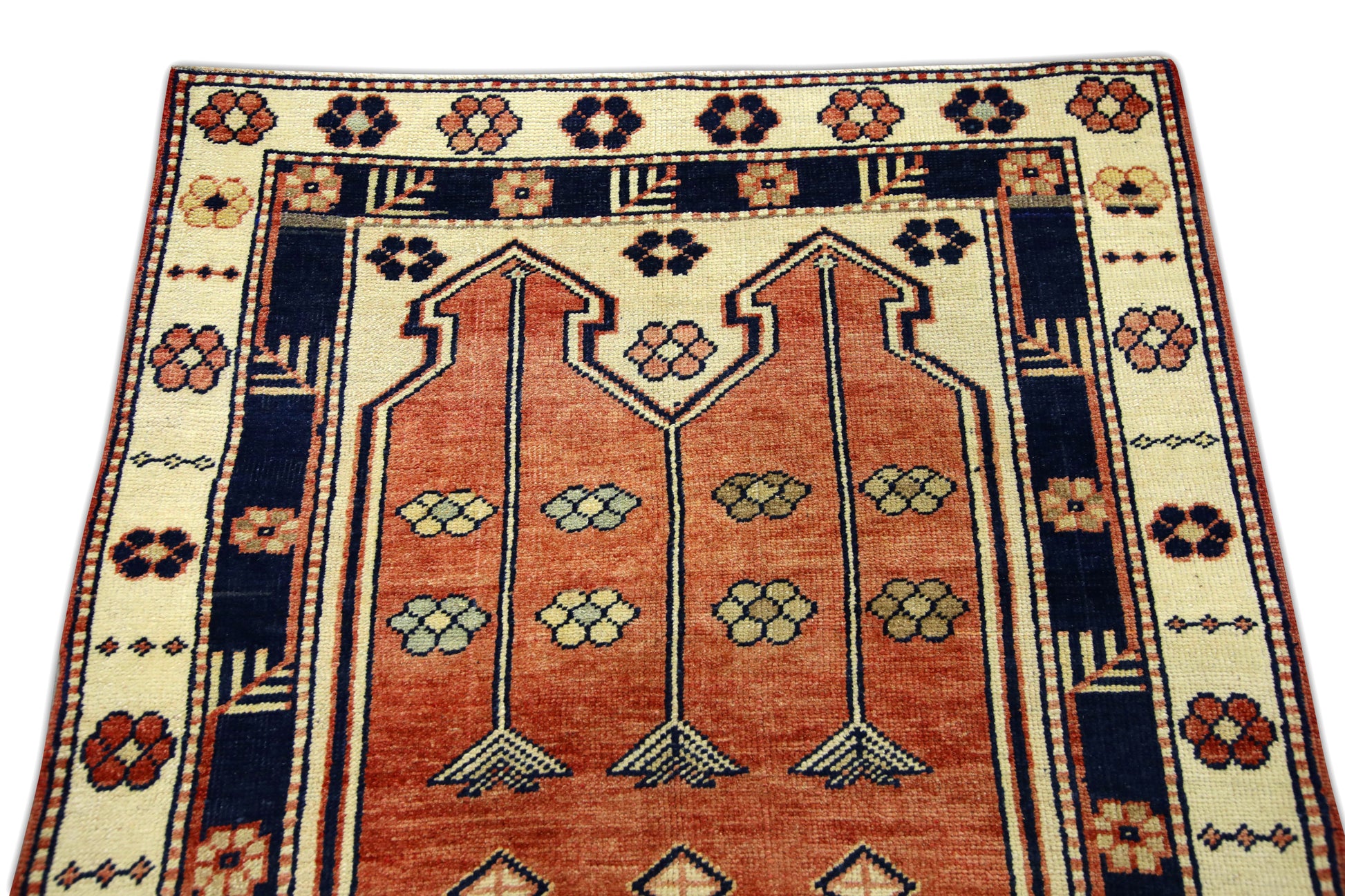 Turkish Vintage Anatolian Rug  3'5" x 6'6" #371