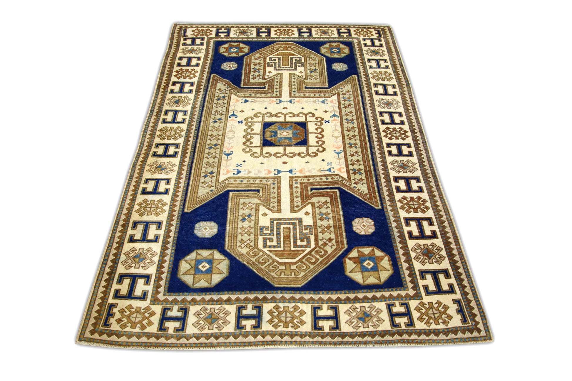 Turkish Vintage Anatolian Rug  4'2" x 6'5" #608