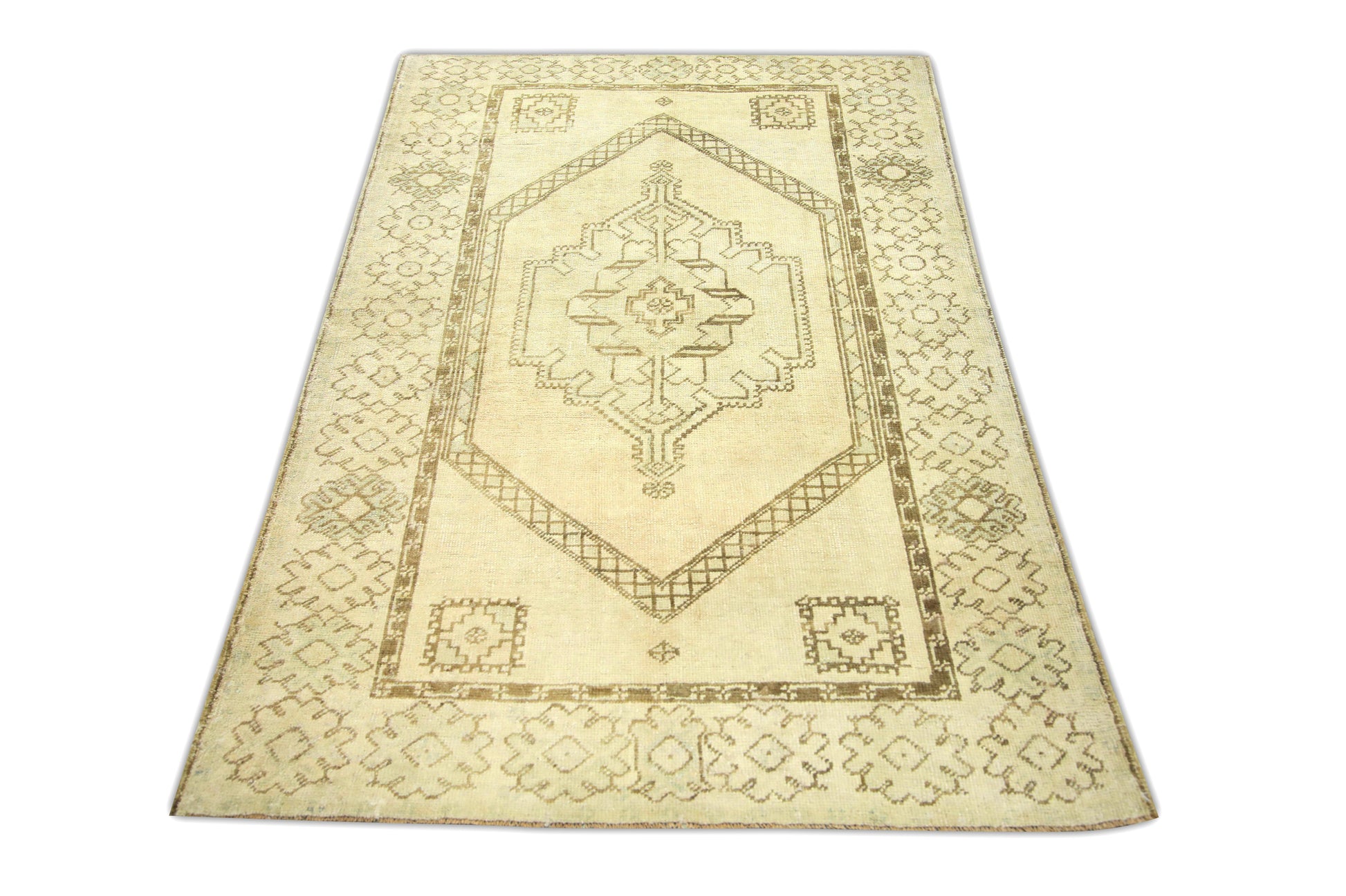 Turkish Vintage Anatolian Rug  3'8" x 5'9" #213