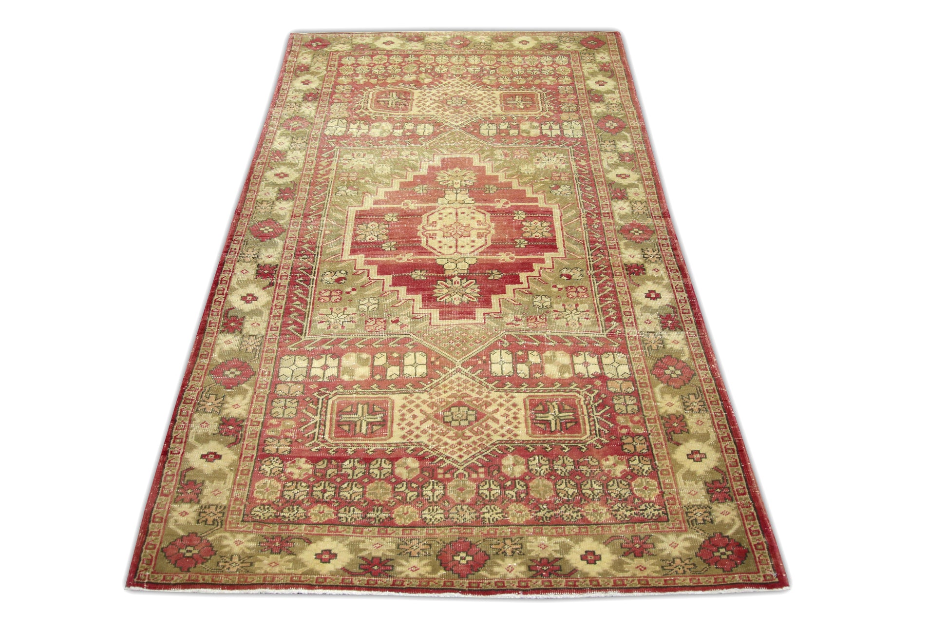Turkish Vintage Anatolian Rug  3'10" x 6'8" #160