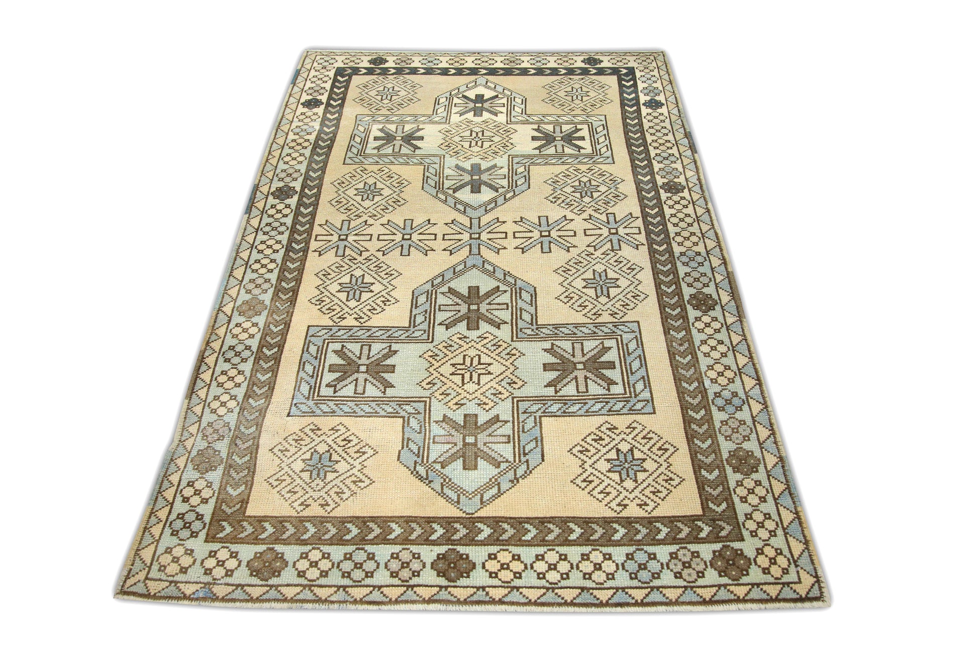 Turkish Vintage Anatolian Rug  4'3" x 6'3" #5014