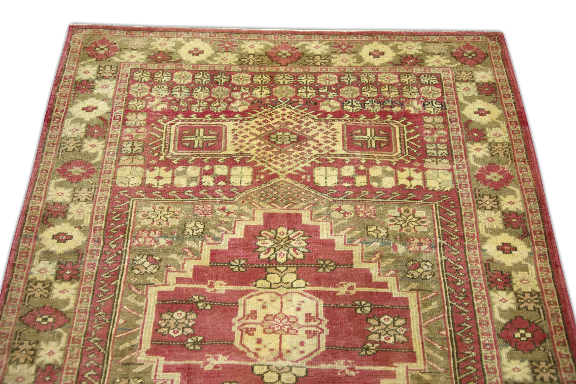 Turkish Vintage Anatolian Rug  3'11" x 5'9" #424