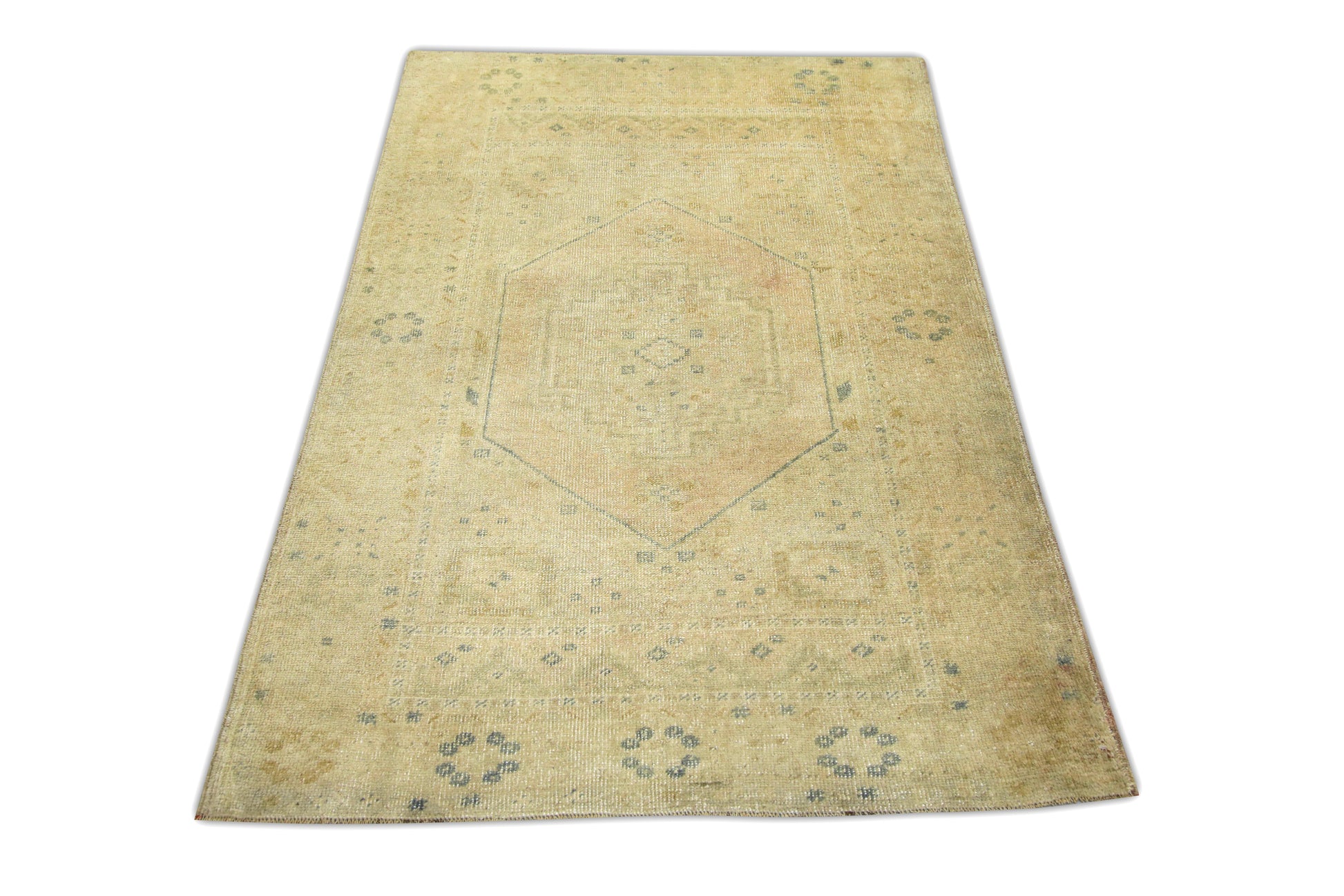 Turkish Vintage Anatolian Rug  3'9" x 5'6" #103