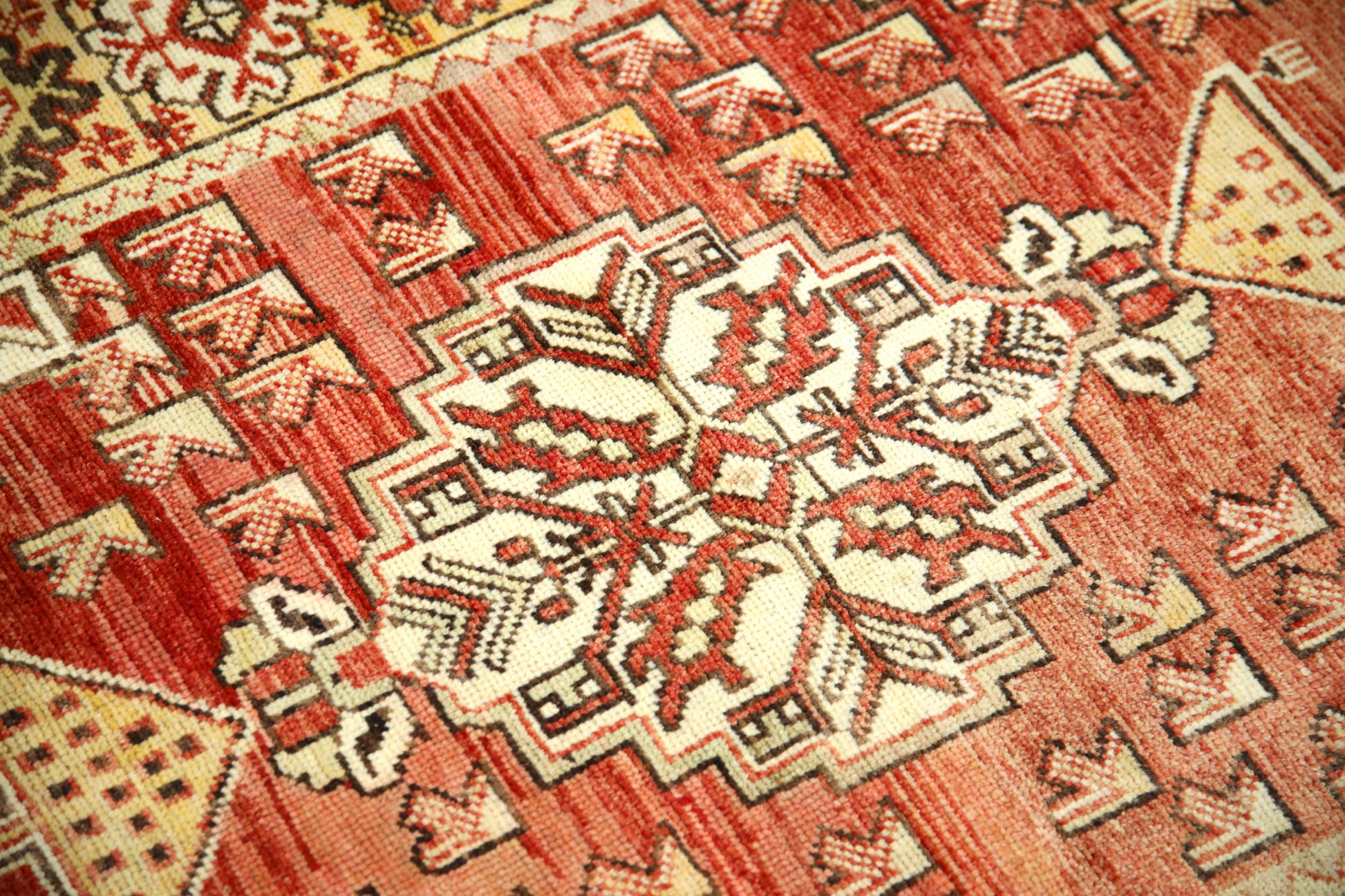 Turkish Vintage Anatolian Runner Rug  3'6" x 5'10" #453