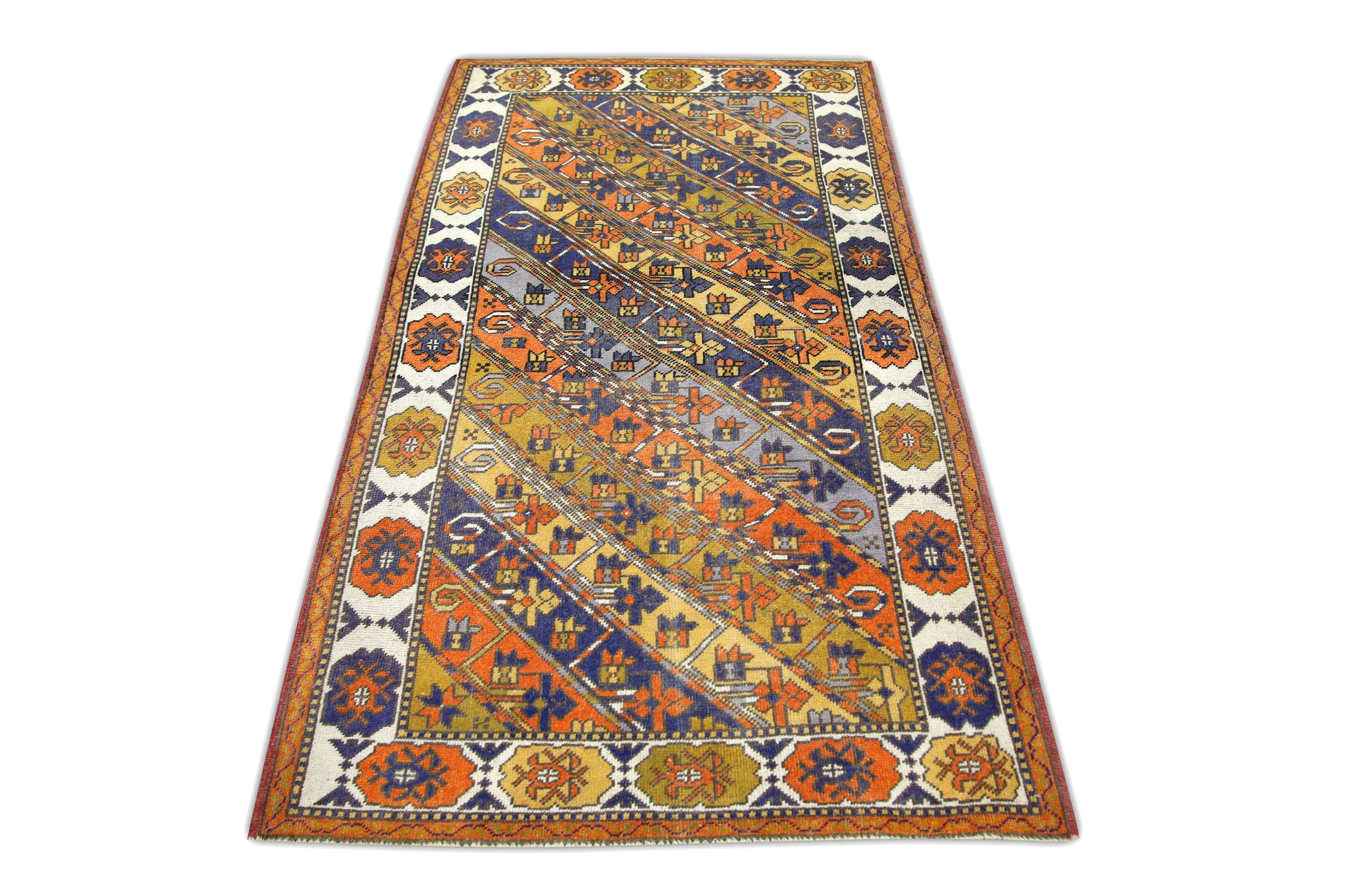 Turkish Vintage Anatolian Rug  3'7" x 6'5" #615