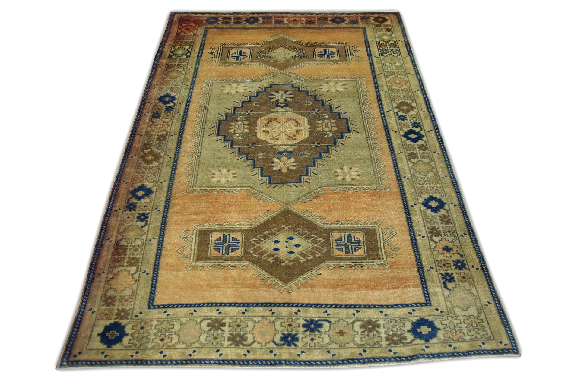 Turkish Vintage Anatolian Rug  4'4" x 6'8" #32